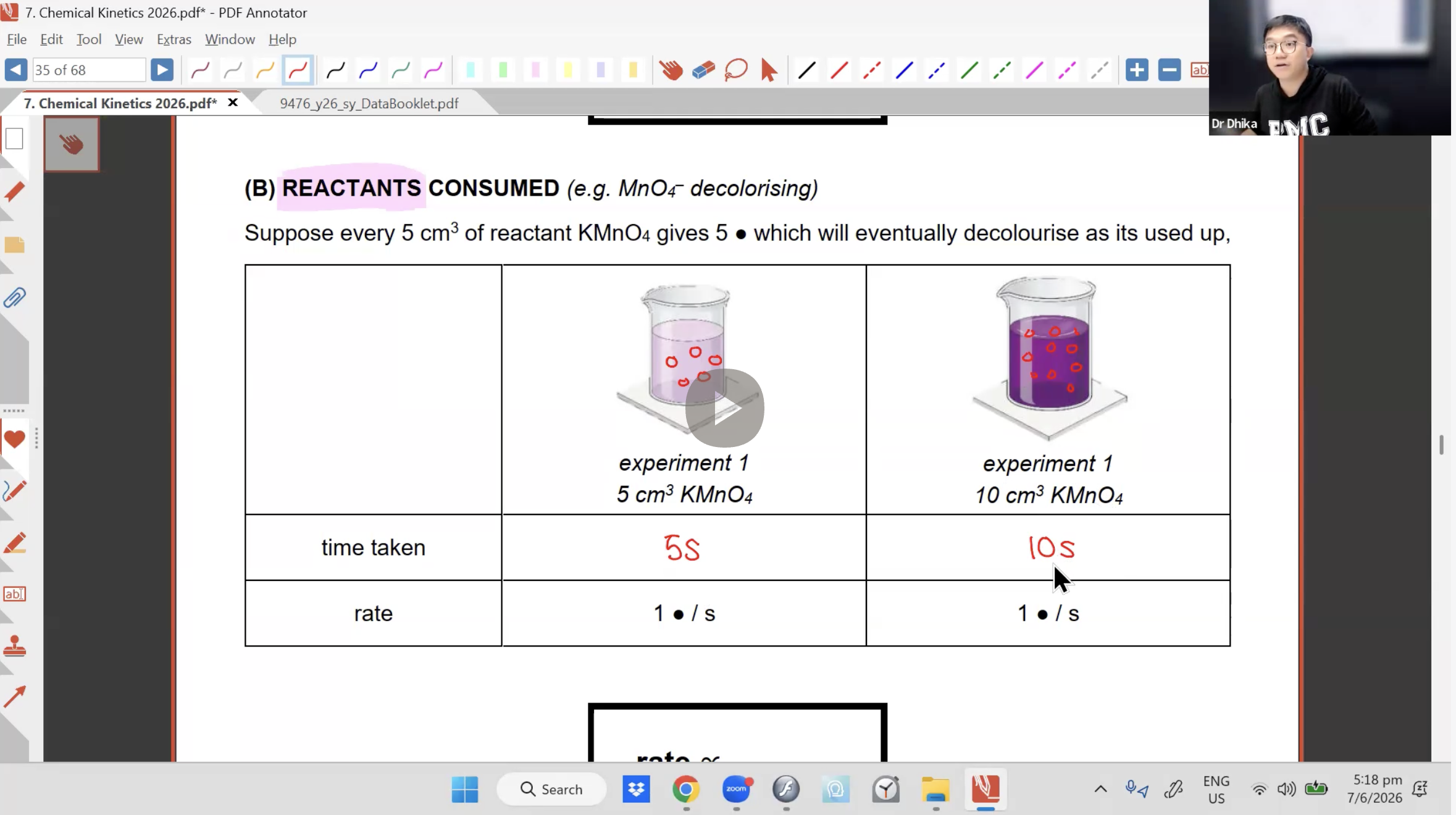 25. Reaction Kinetics L2 [2026] - Dr D