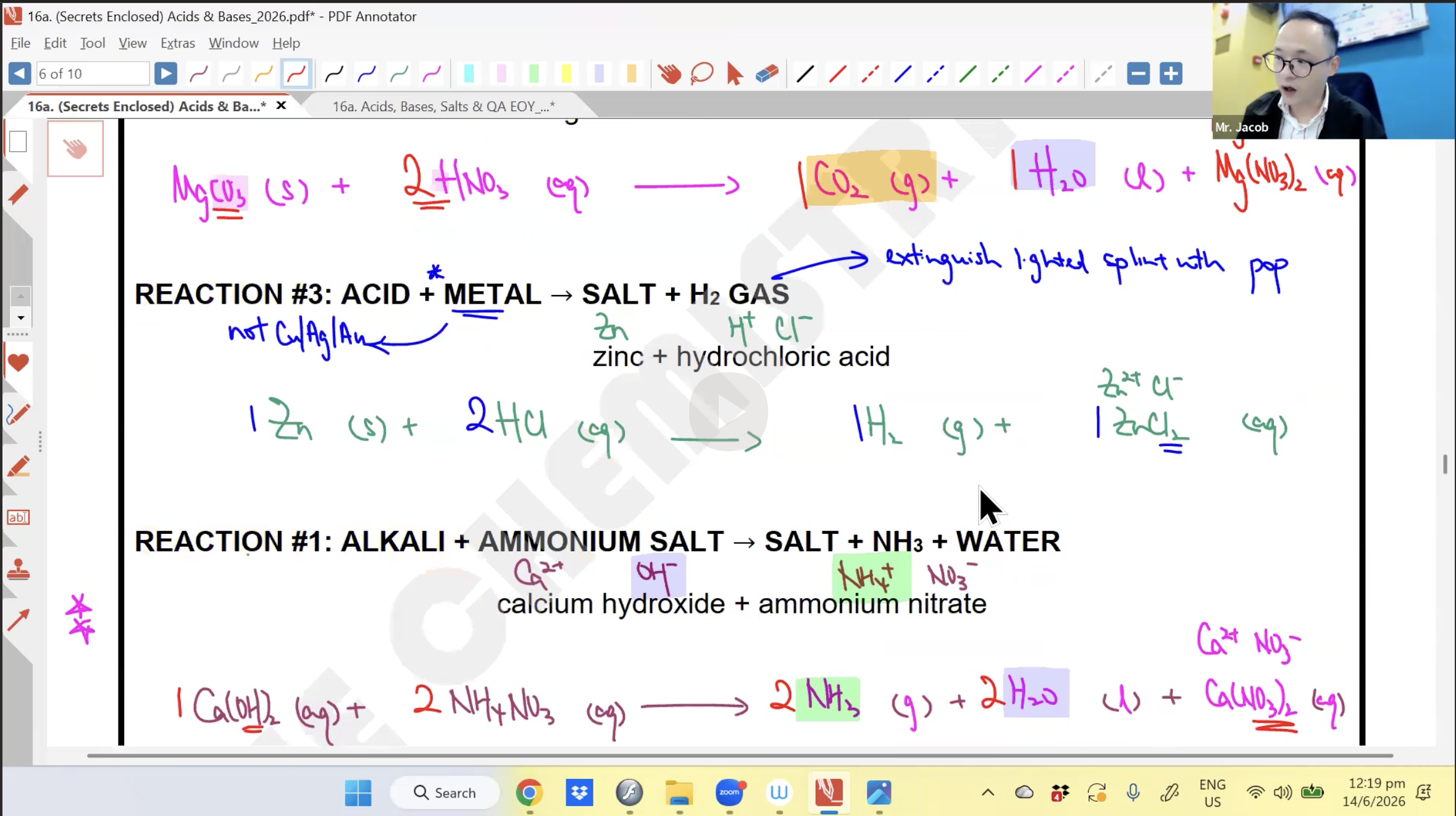 26b. Acids & Bases EOY [2026] - Mr JT