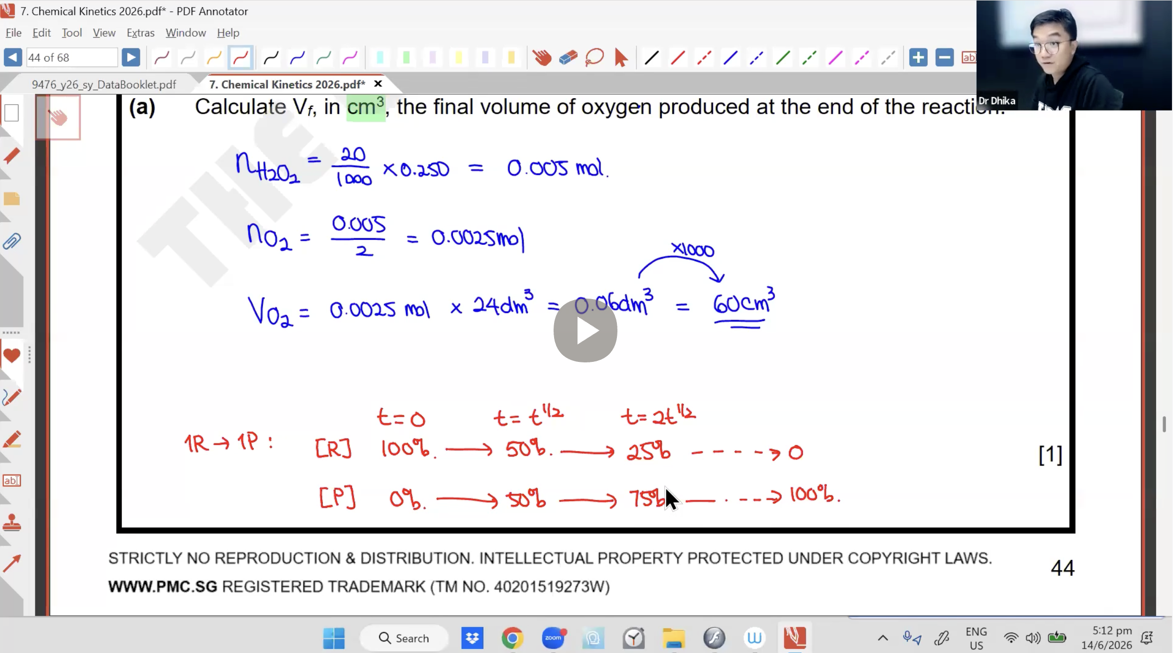 26. Reaction Kinetics L3 [2026] - Dr D