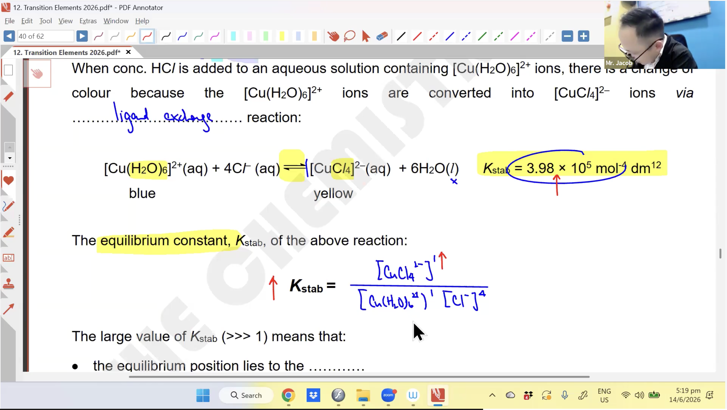 26b. Transition Metals L2 [2026] - Mr JT