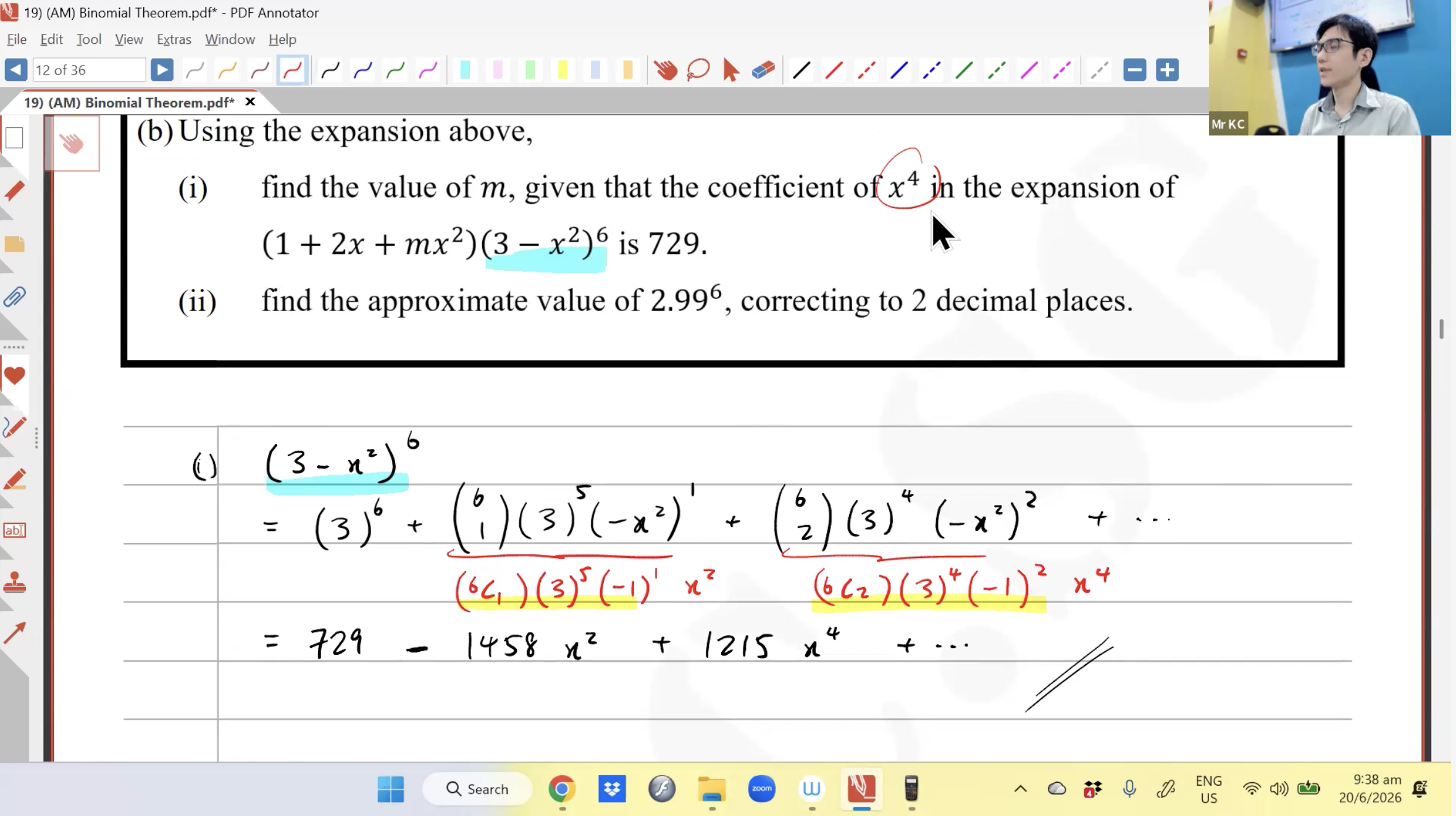 27. (AM) Binomial Theorem Part 1 [2026] - Mr KC