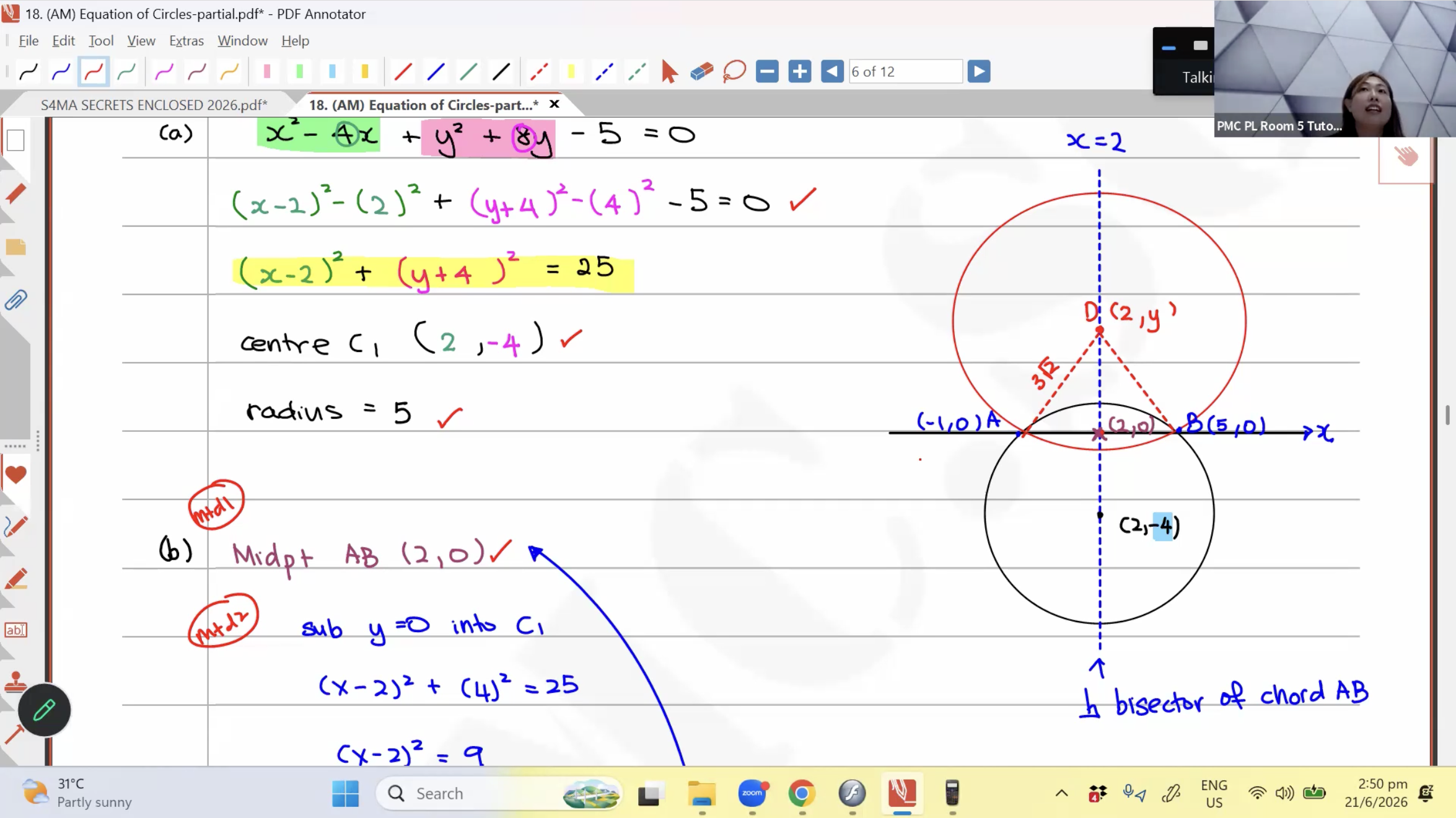 27b. Final Revision: Equation of Circles [2026] - Ms JL