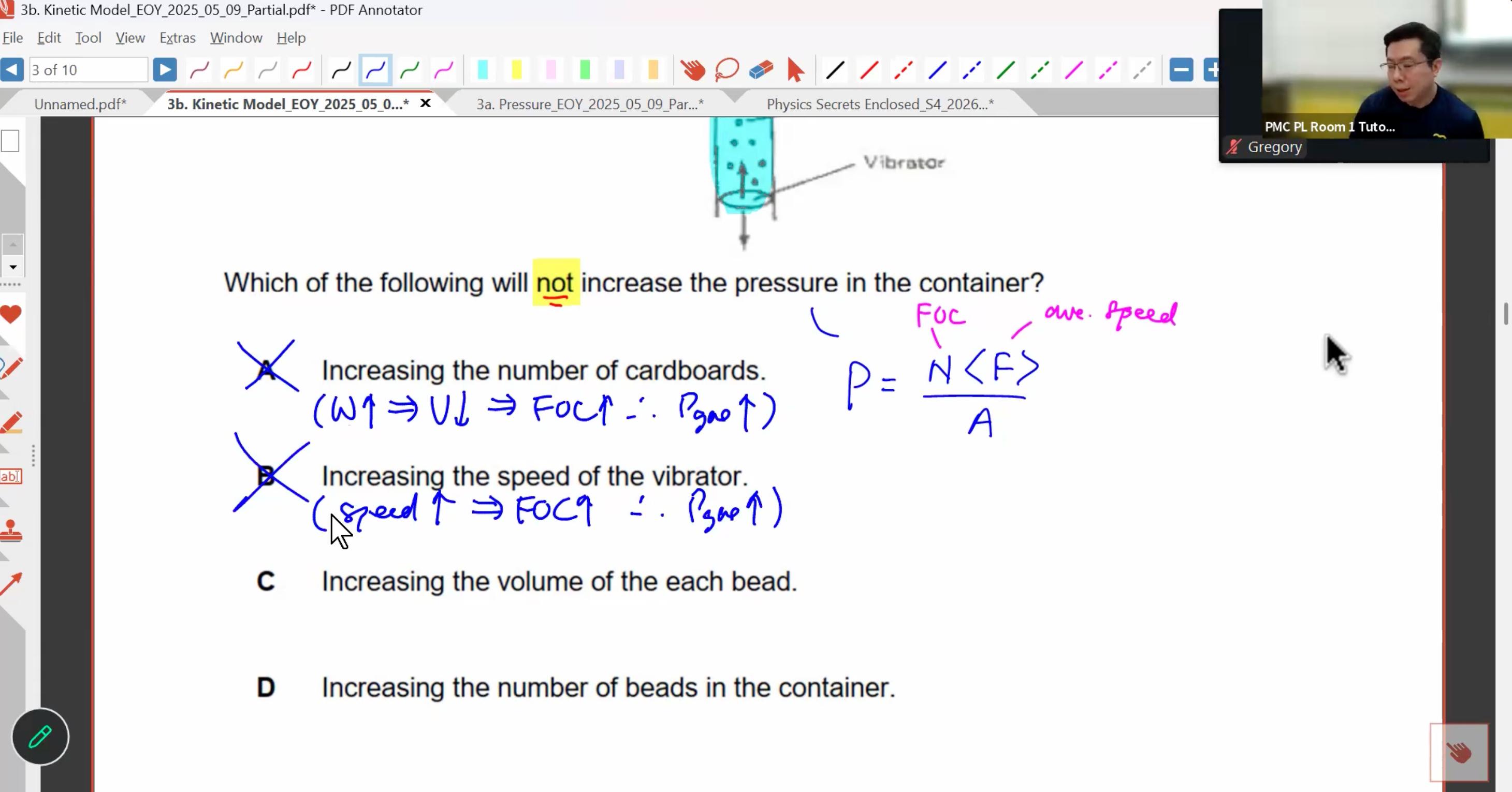 28a. Pressure + Kinetic Model EOY Revision (4 hrs) [2026]