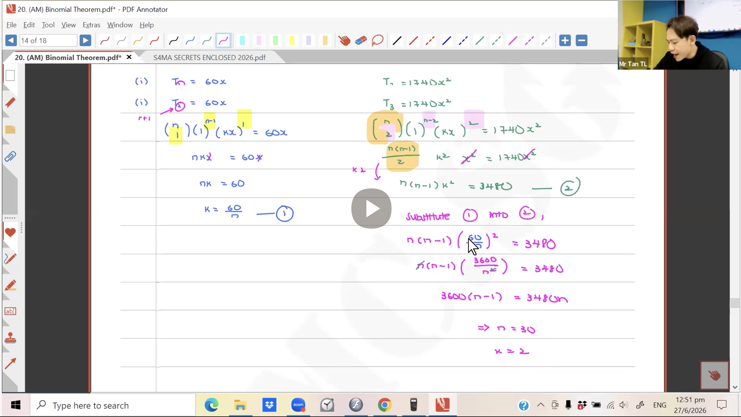 28. Final Revision: Binomial [2026] - Mr TTL