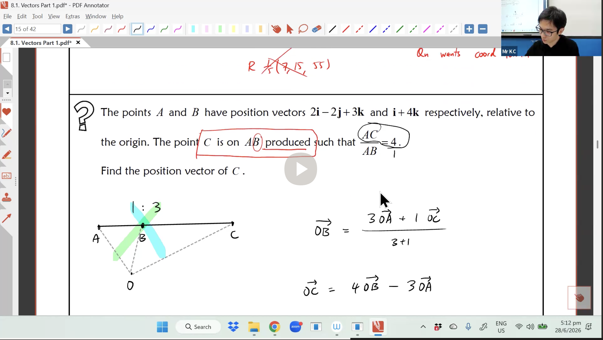 28. Vectors L1 [2026] - Mr KC
