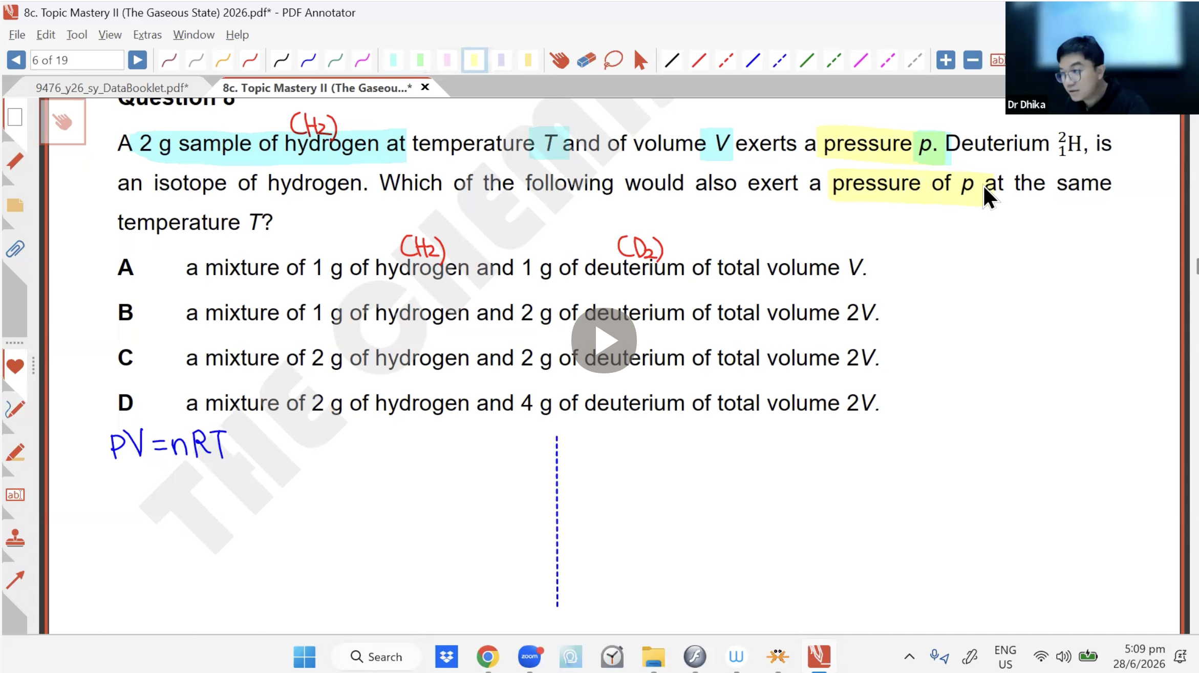 28b. Topic Mastery II L3 (Gaseous State) [2026] - Dr D