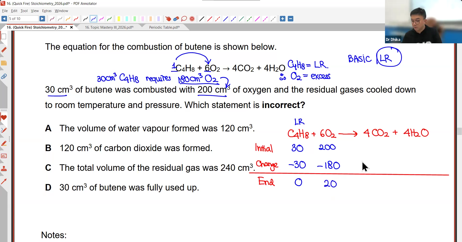 30a. [Youth Day] Topic Mastery III - Stoichiometry [2026]