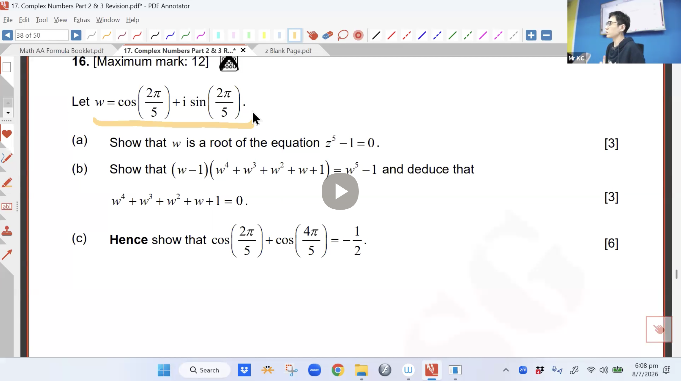 30. Complex Numbers Revision L4 [2026] - Mr KC