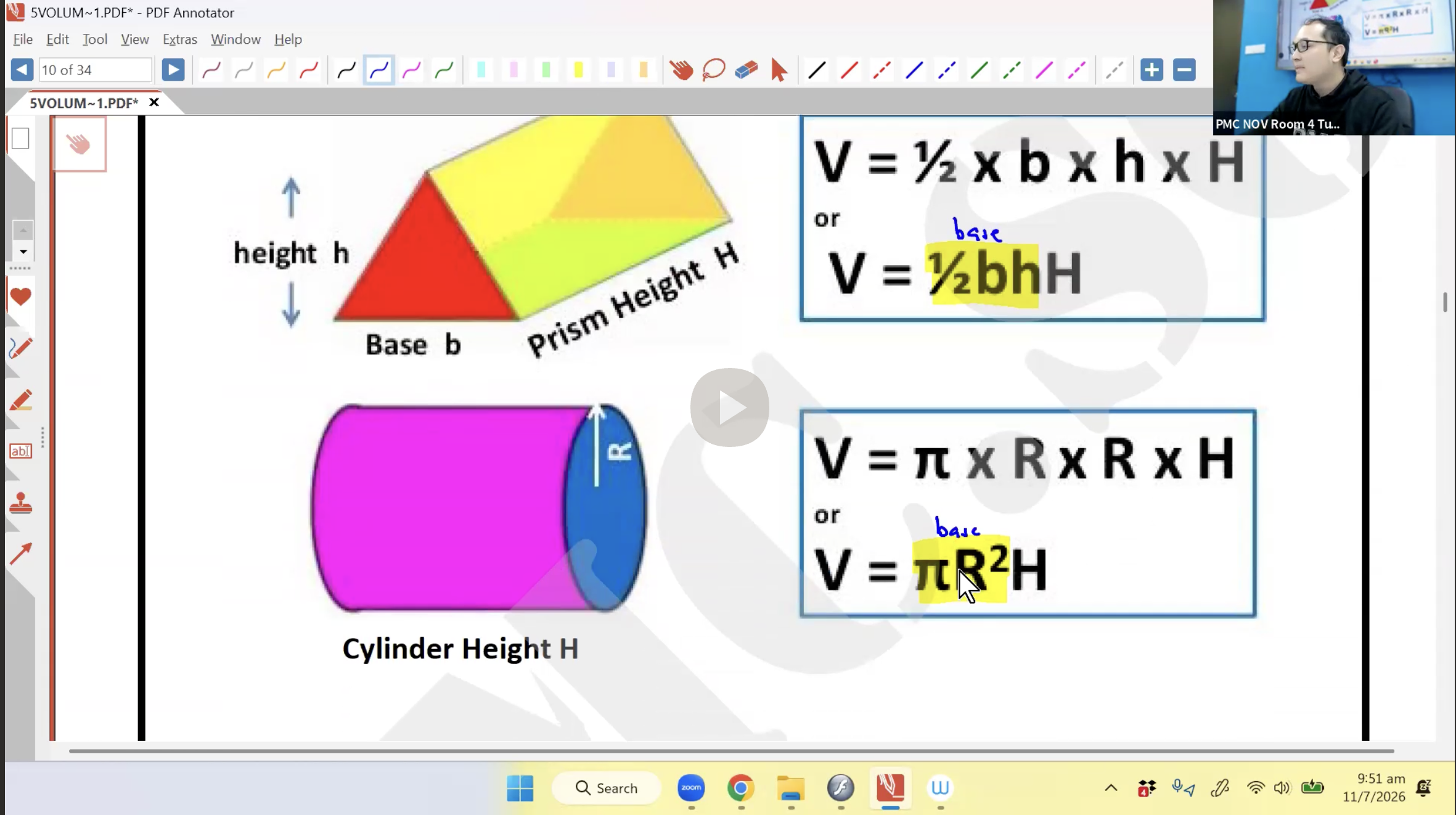 30. Volume and Surface Area of Prisms and Cylinders L1 [2026] - Mr AA