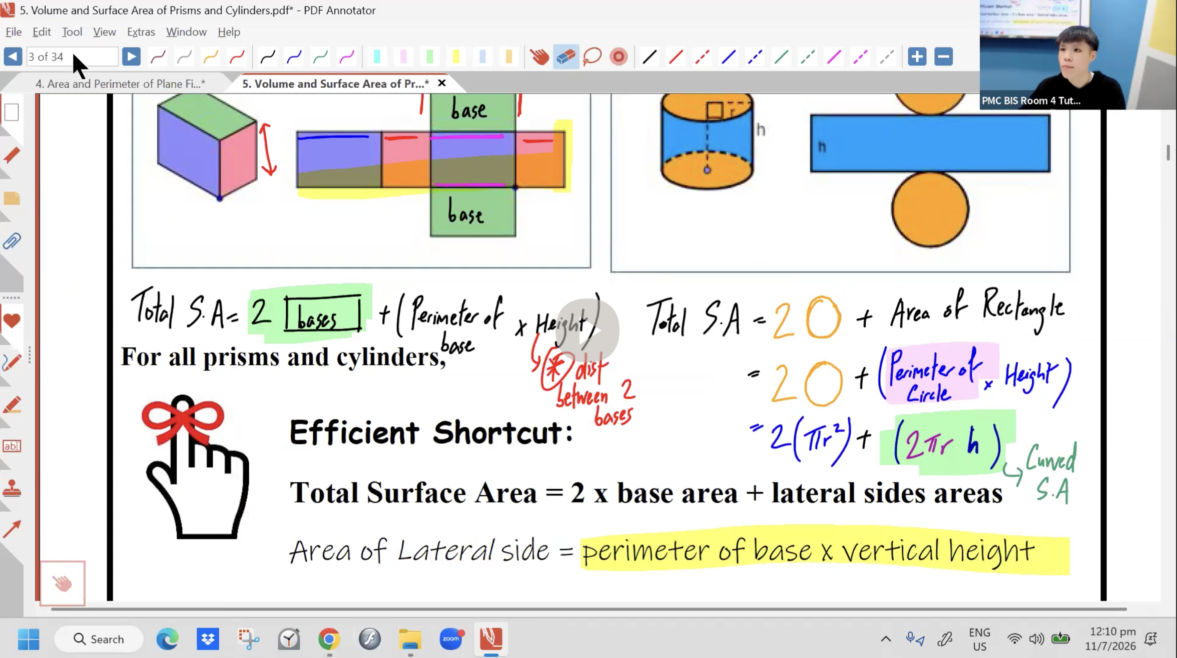 30. Volume and Surface Area of Prisms and Cylinders L1 [2026] - Mr NT