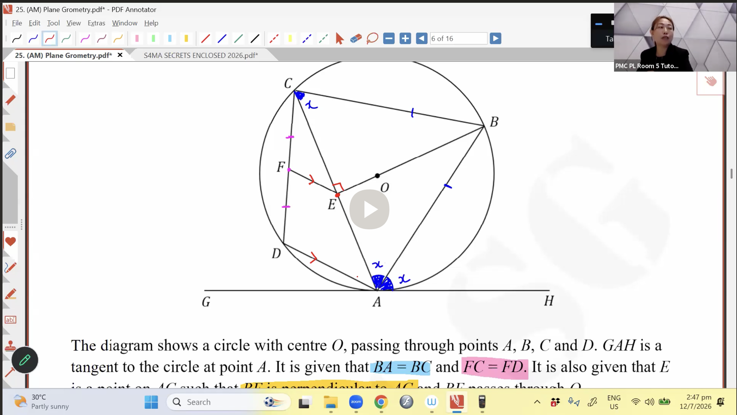 30. Final Revision: Plane Geometry [2026] - Ms JL
