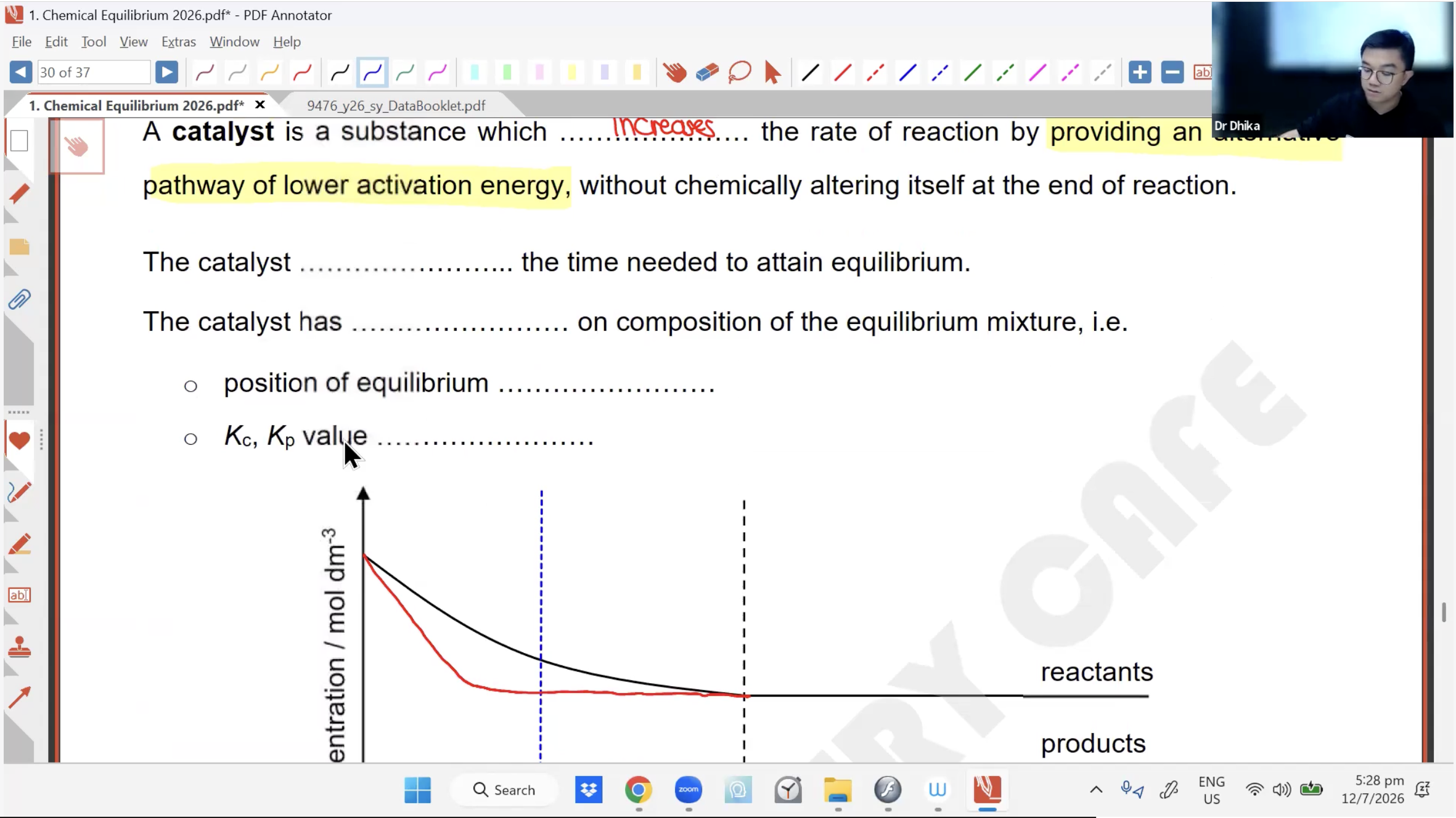 30. Chemical Equilibrium L2 [2026] - Dr D
