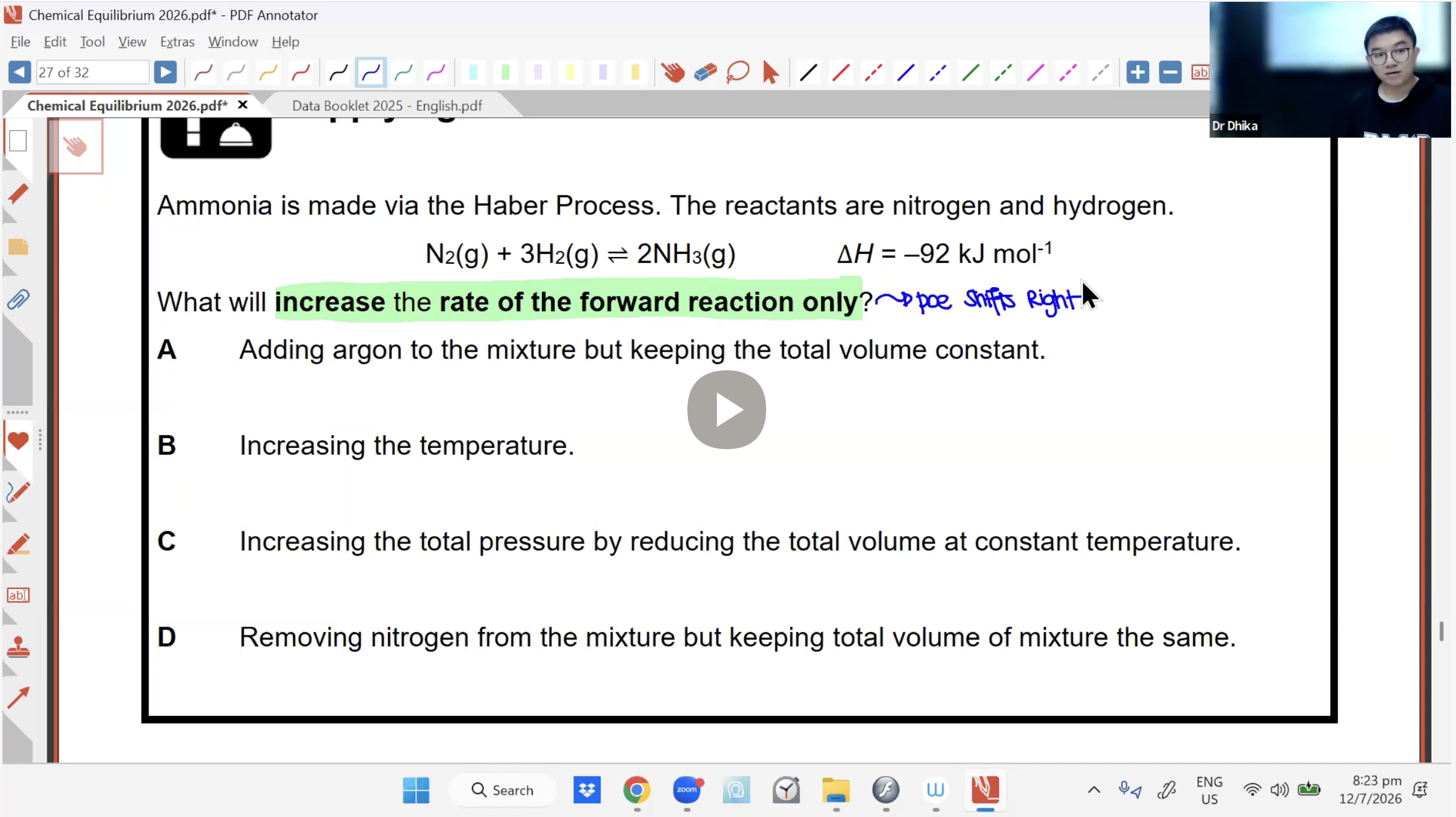 30. Chemical Equilibrium L2 [2026] - Dr D
