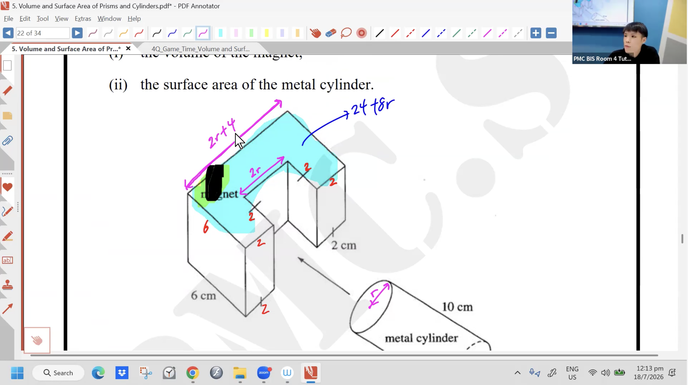 31. Volume and Surface Area of Prisms and Cylinders L2 [2026] - Mr NT