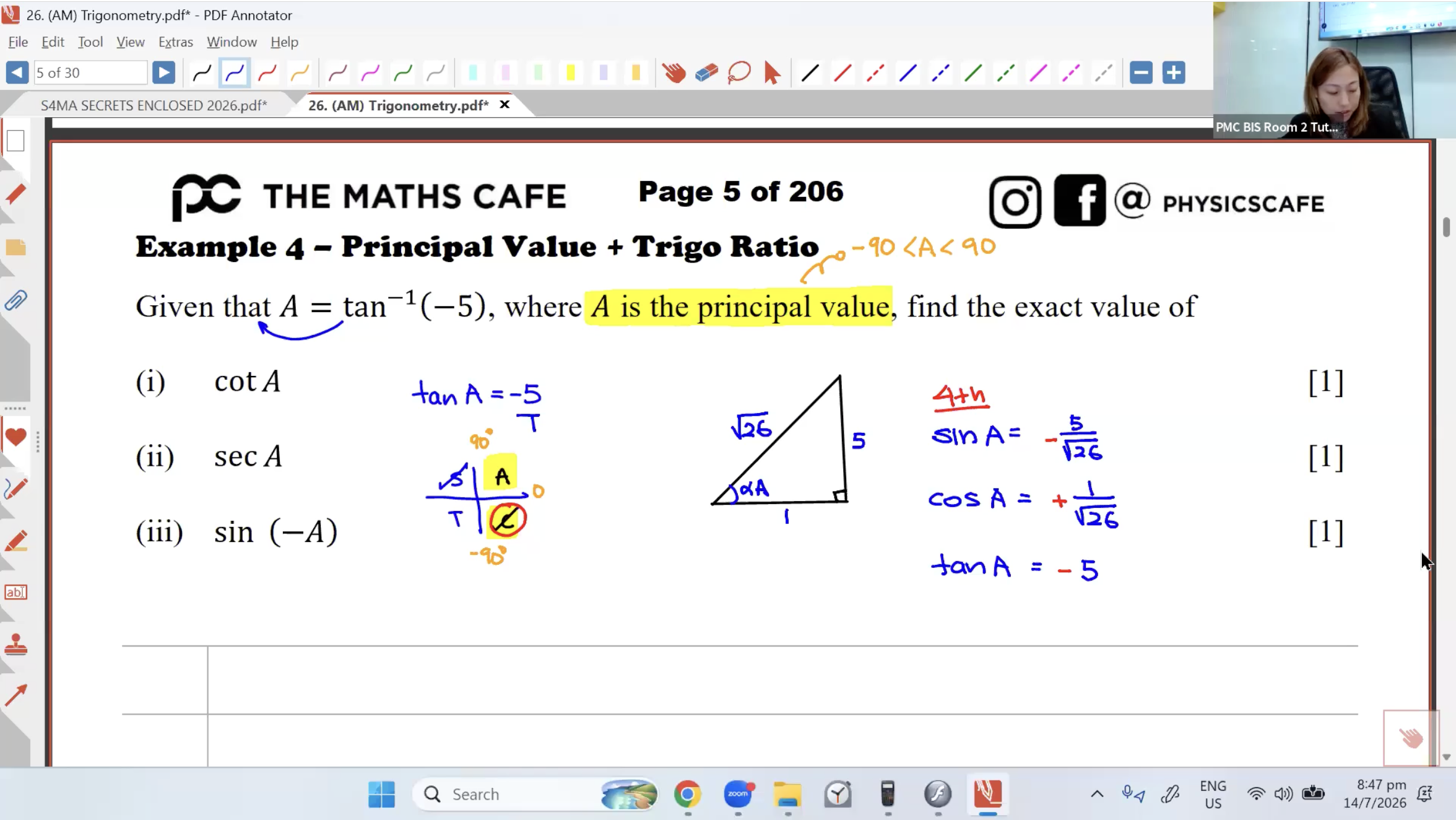 31. Final Revision: Trigonometry Part 1 [2026] - Ms JL