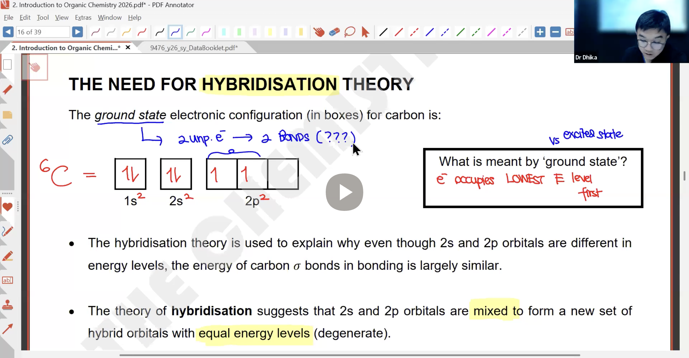 31. Introduction to Organic Chemistry L1 [2026] - Dr D