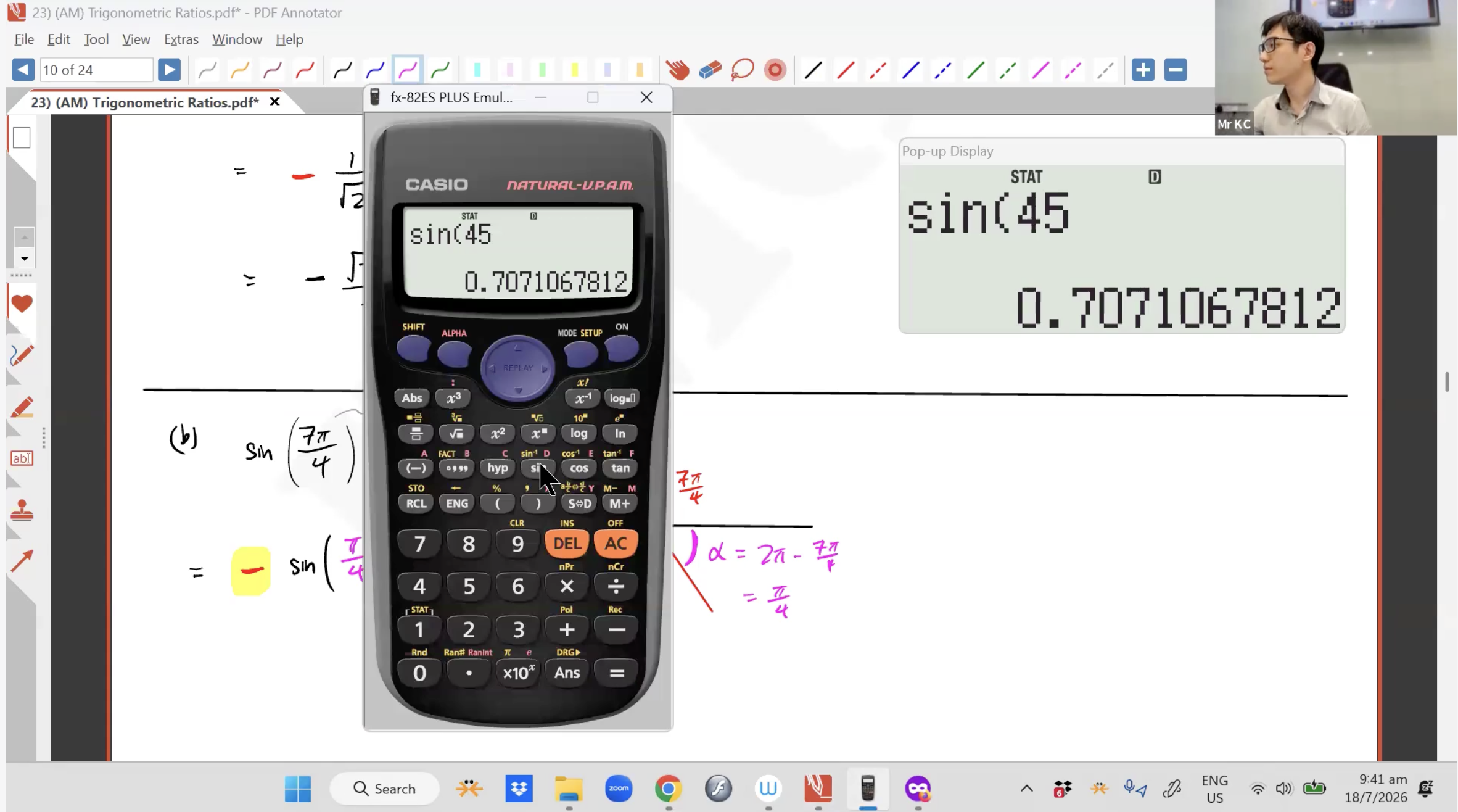 31. EOY Revision Starts - Trigonometry Ratios [2026] - Mr KC