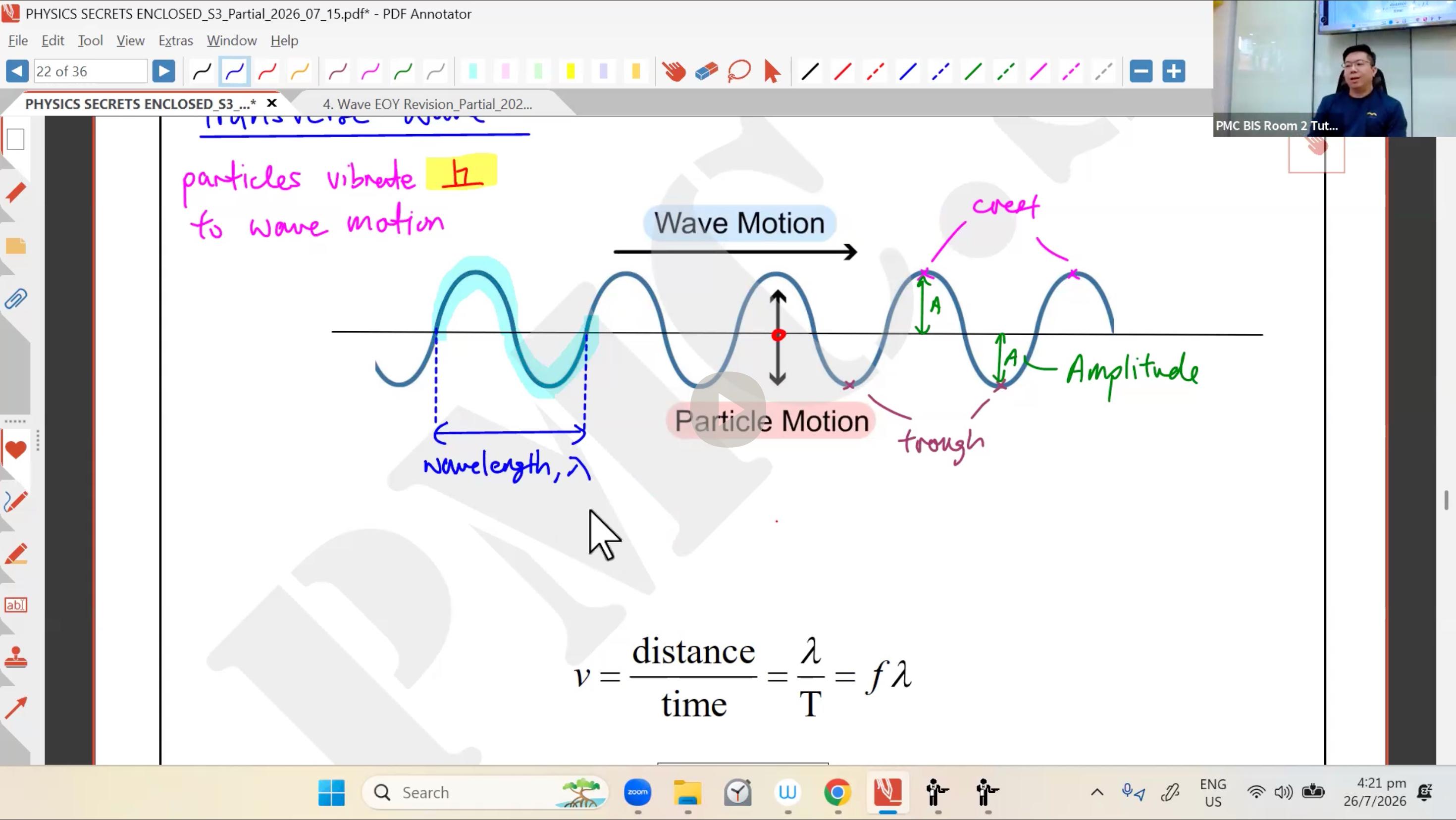 32. EOY Revision - Wave (Mechanical Wave) L1 [2026] - Mr SW