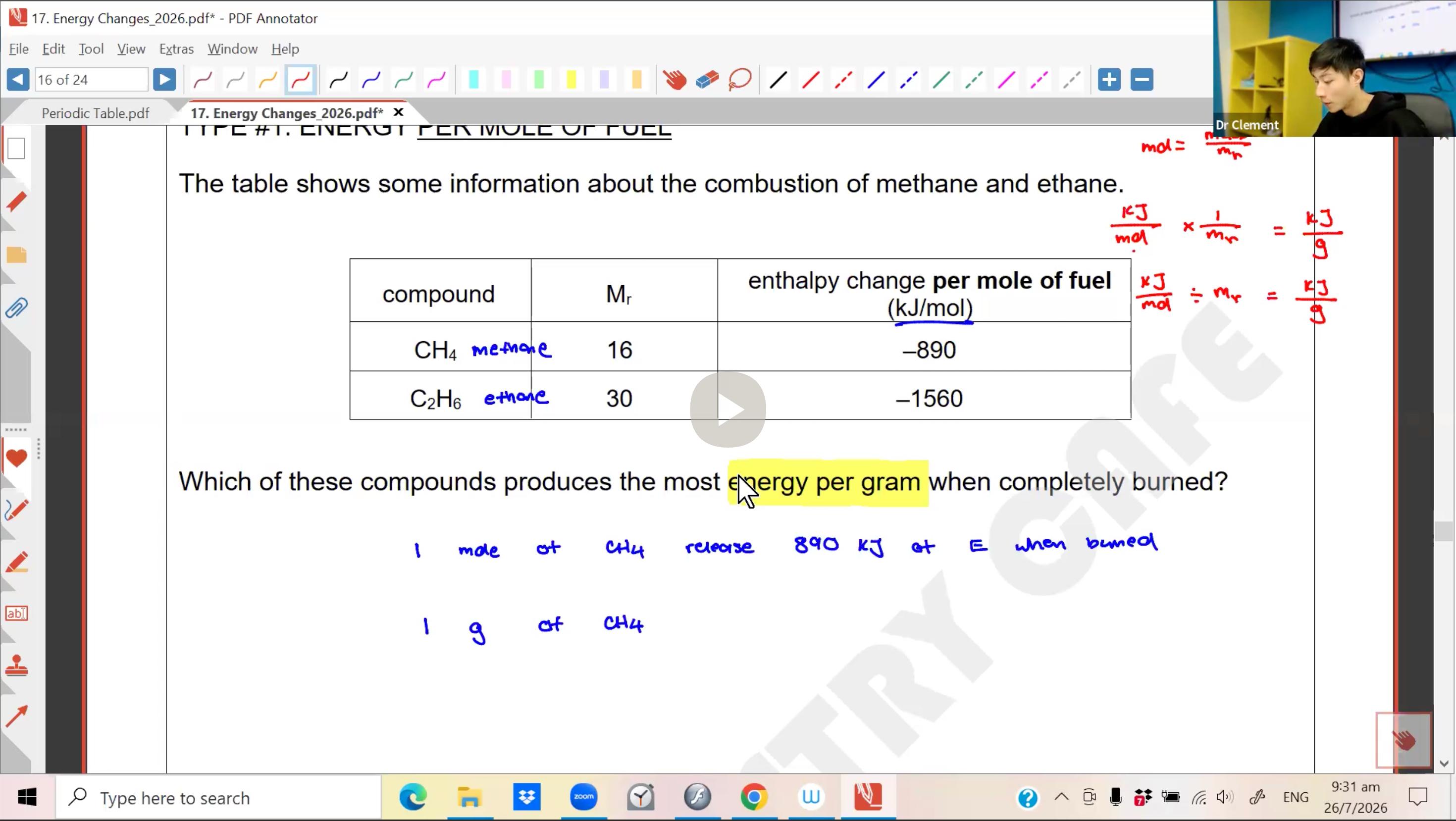 32. Energy Change 2 [2026] - Dr C