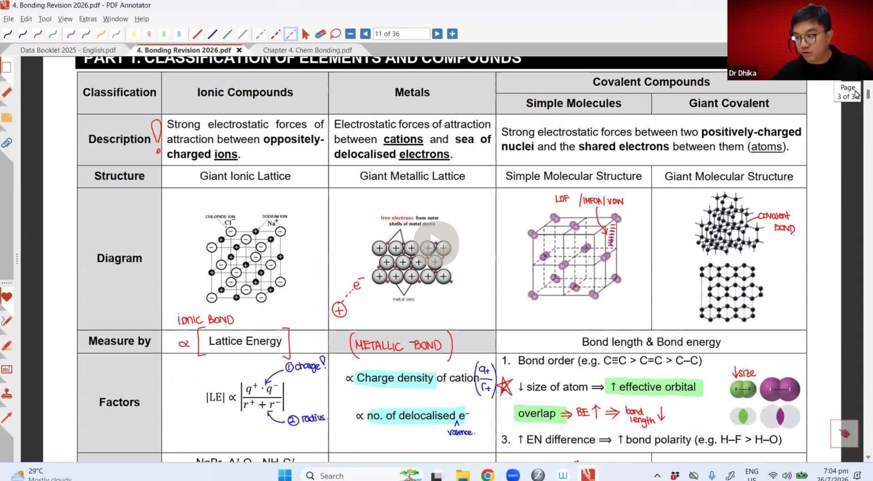 32. (Revision) Chemical Bonding L2 [2026] - Dr D
