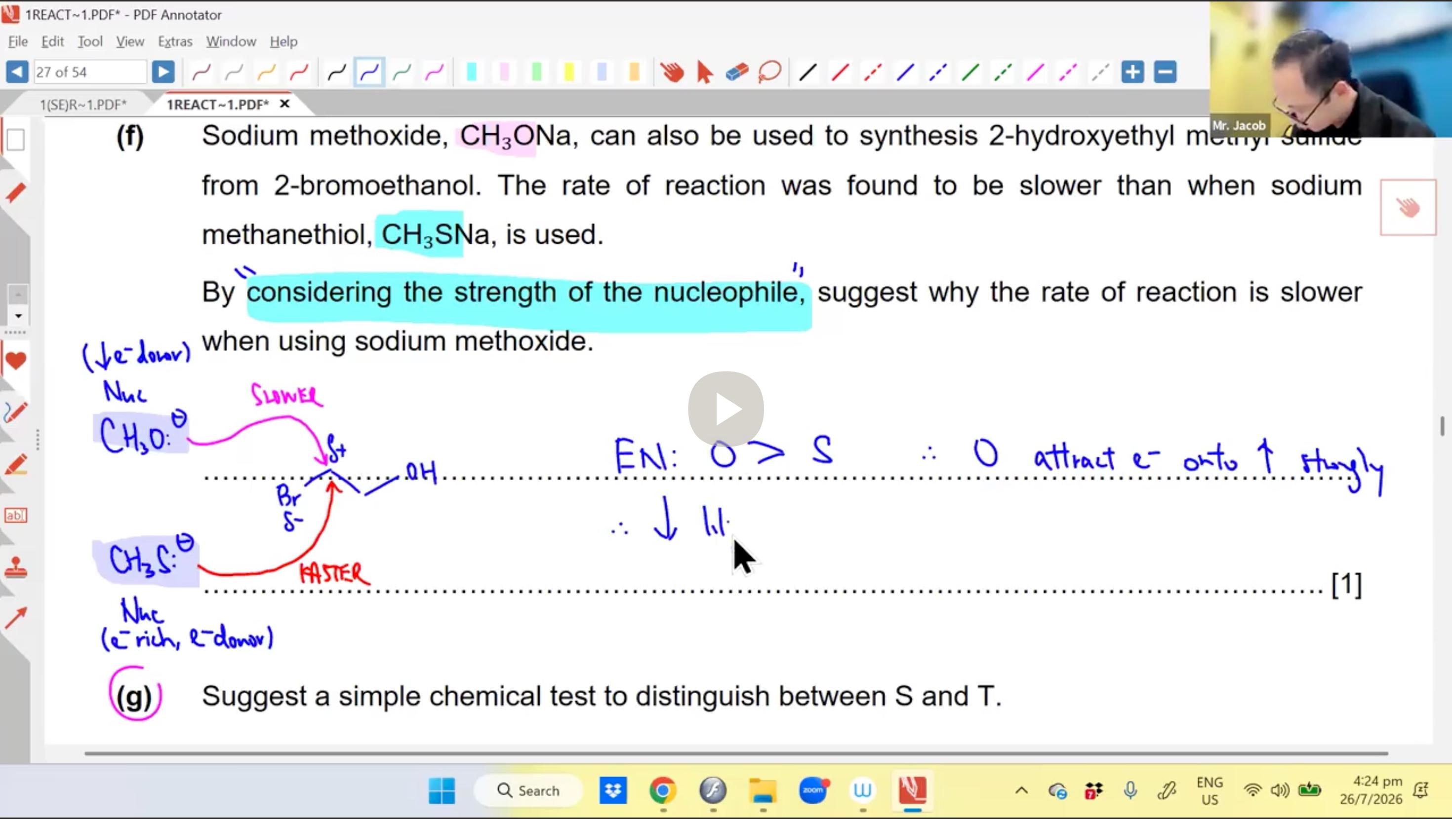 32. Organic Chem Revision L3 (Reactions, Mechanisms & Synthesis) [2026] - Mr JT