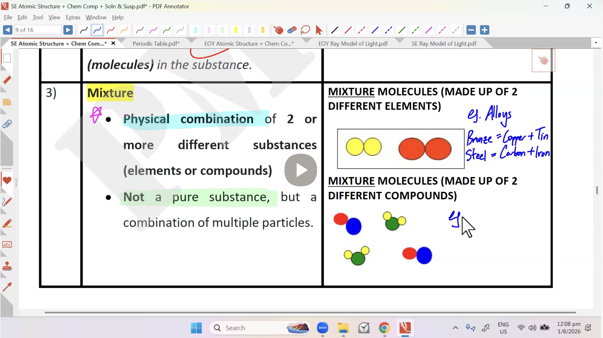 33. EOY Atomic Structure + Chem Composition + Solution and Suspension [2026] - Mr NT