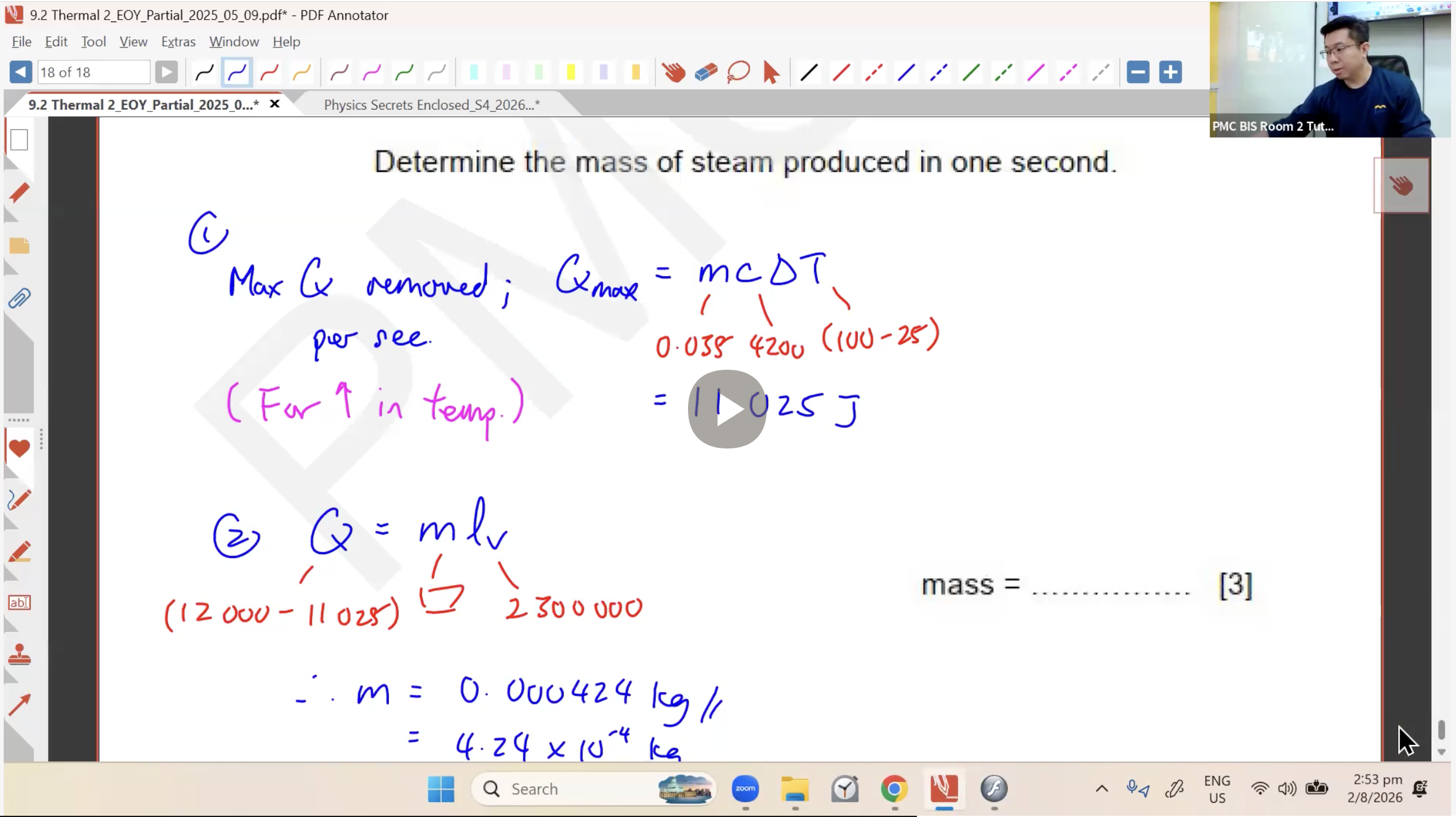 33. Thermal Physics Lesson 2 EOY Revision [2026] - Mr SW