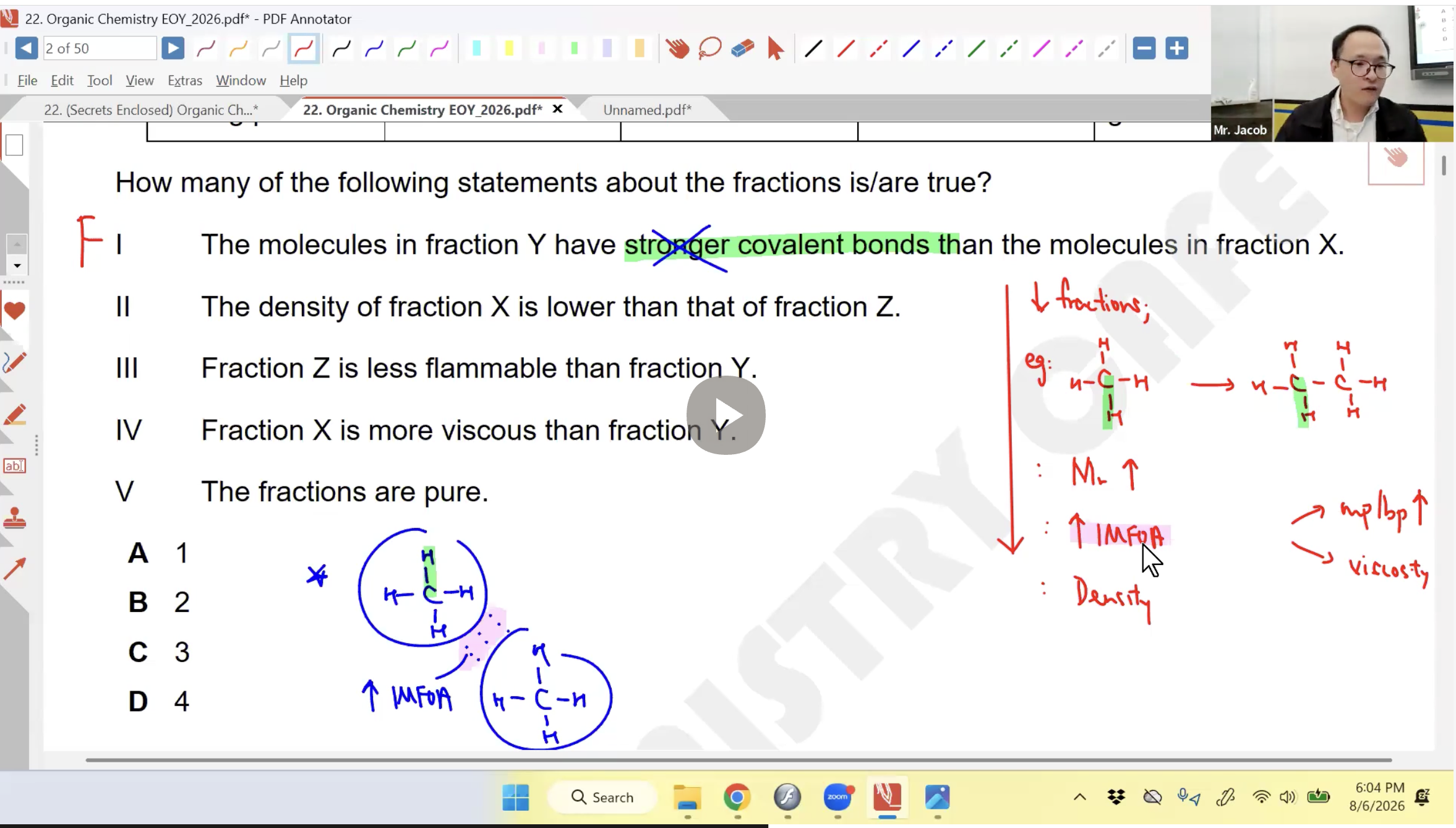 34b. Organic Chemistry EOY L1 [2026] - Mr JT