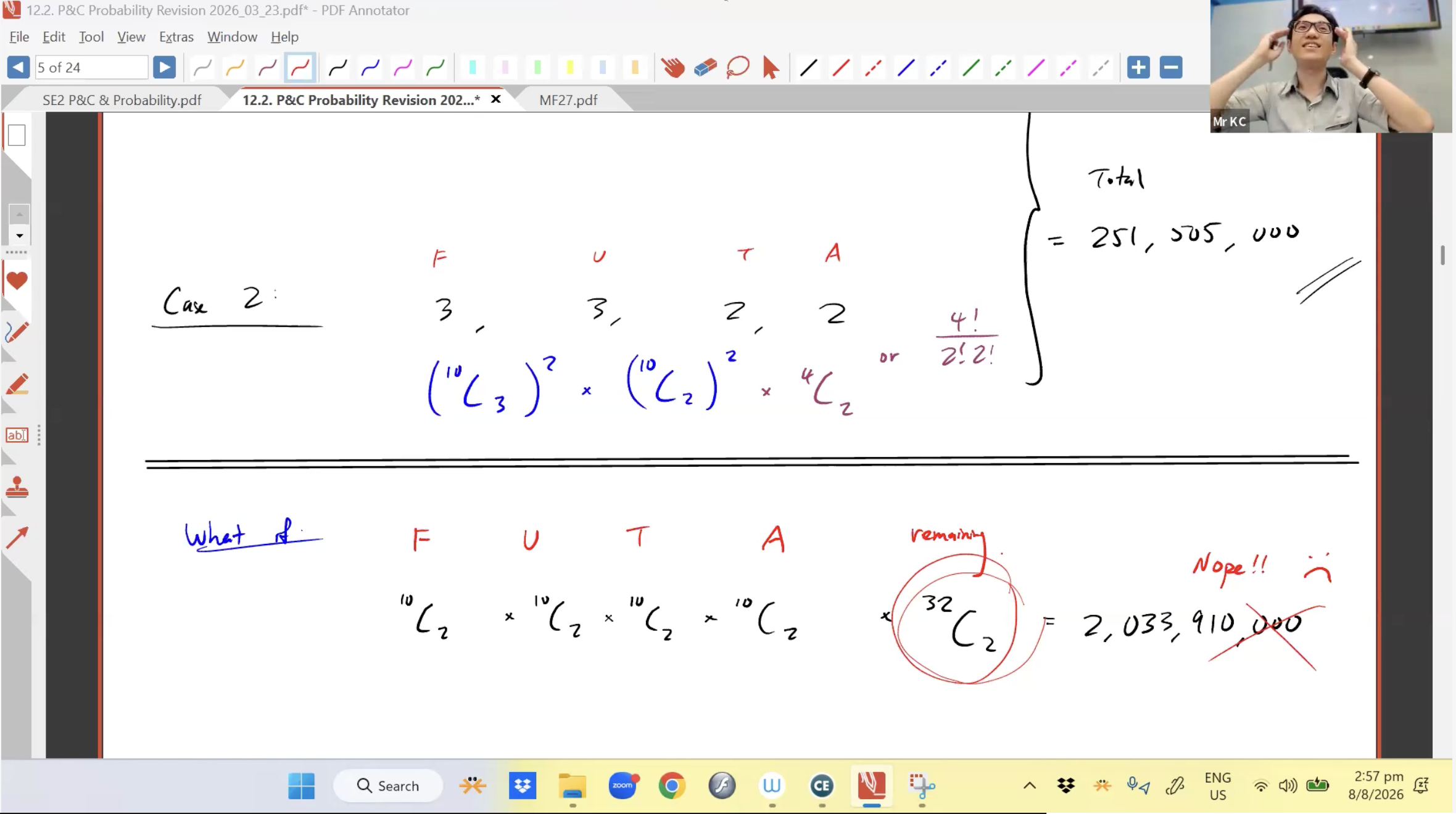 34. P&C and Probability Revision L1 [2026] - Mr KC