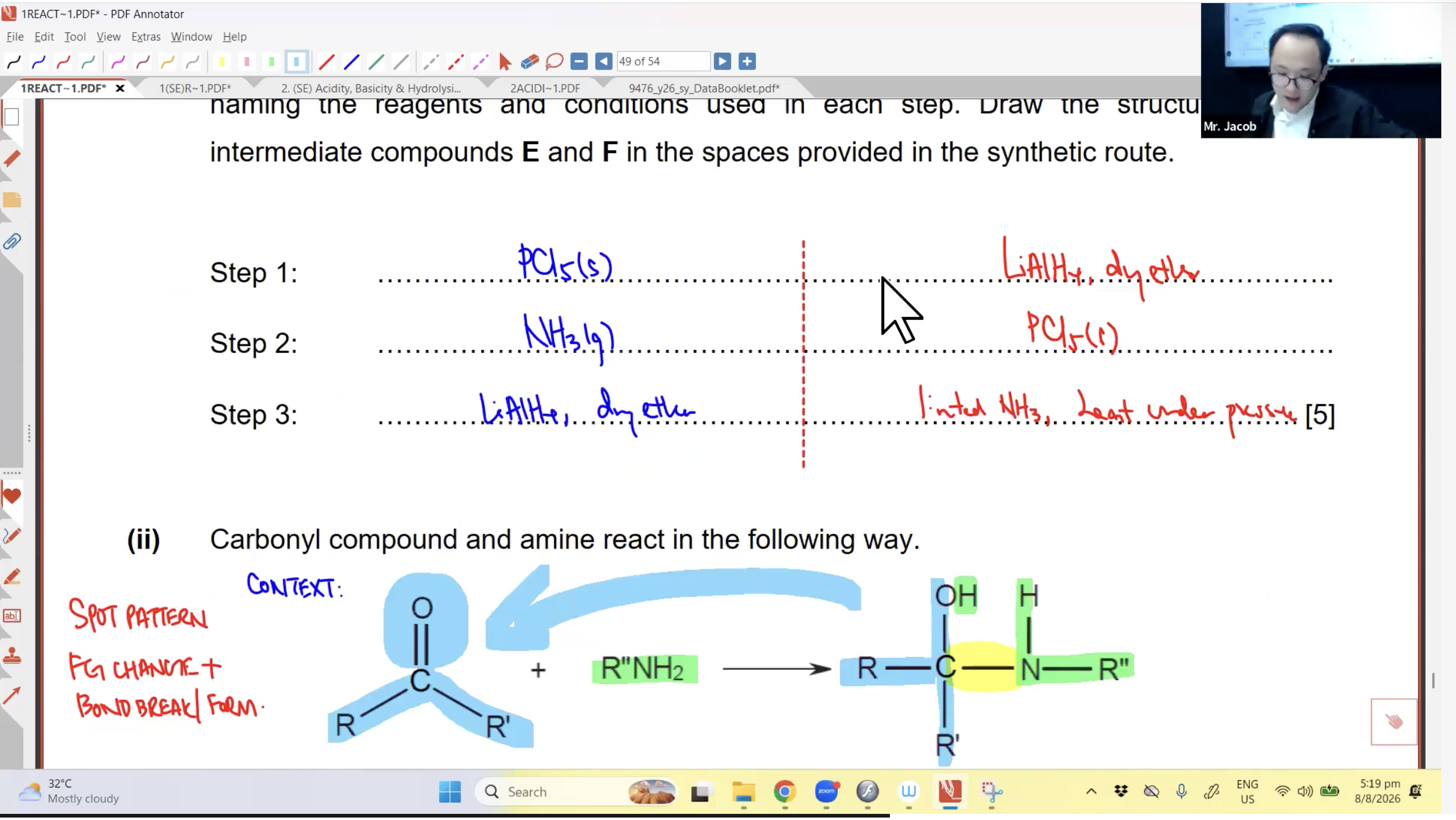 34. Organic Chem Revision L5 (Reactions, Mechanisms & Synthesis) [2026] - Mr JT