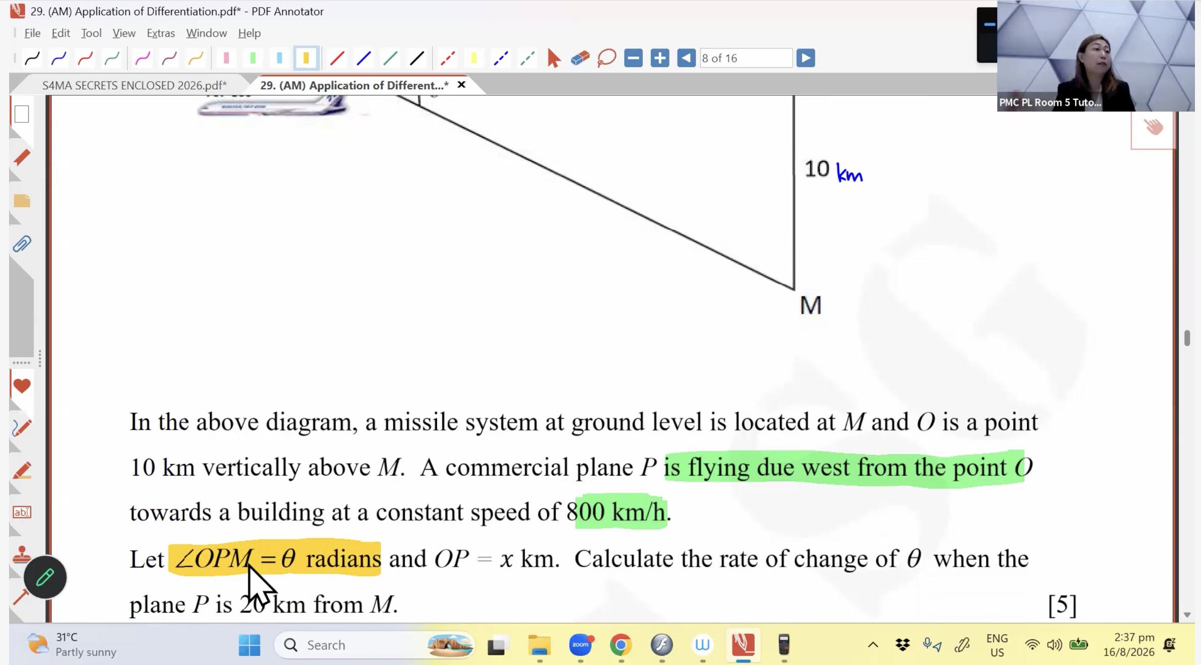 35b. Final Revision: Application of Differentiation [2026] - Ms JL