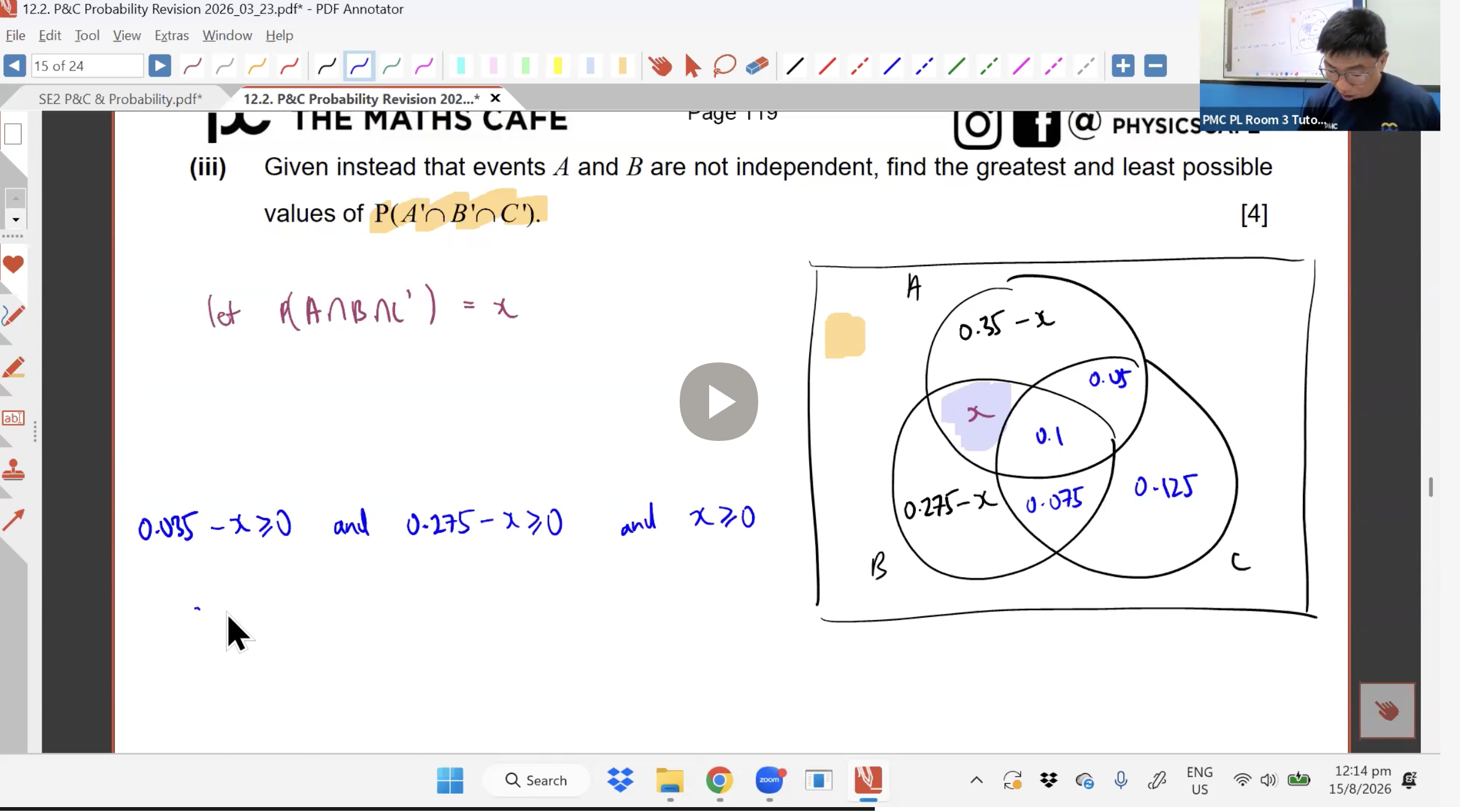 35. P&C and Probability Revision L2 [2026] - Mr CT