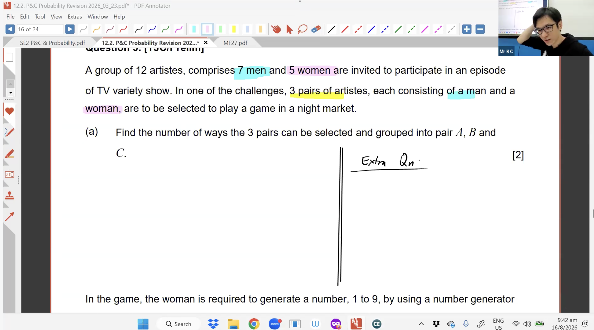 35. P&C and Probability Revision L2 [2026] - Mr KC