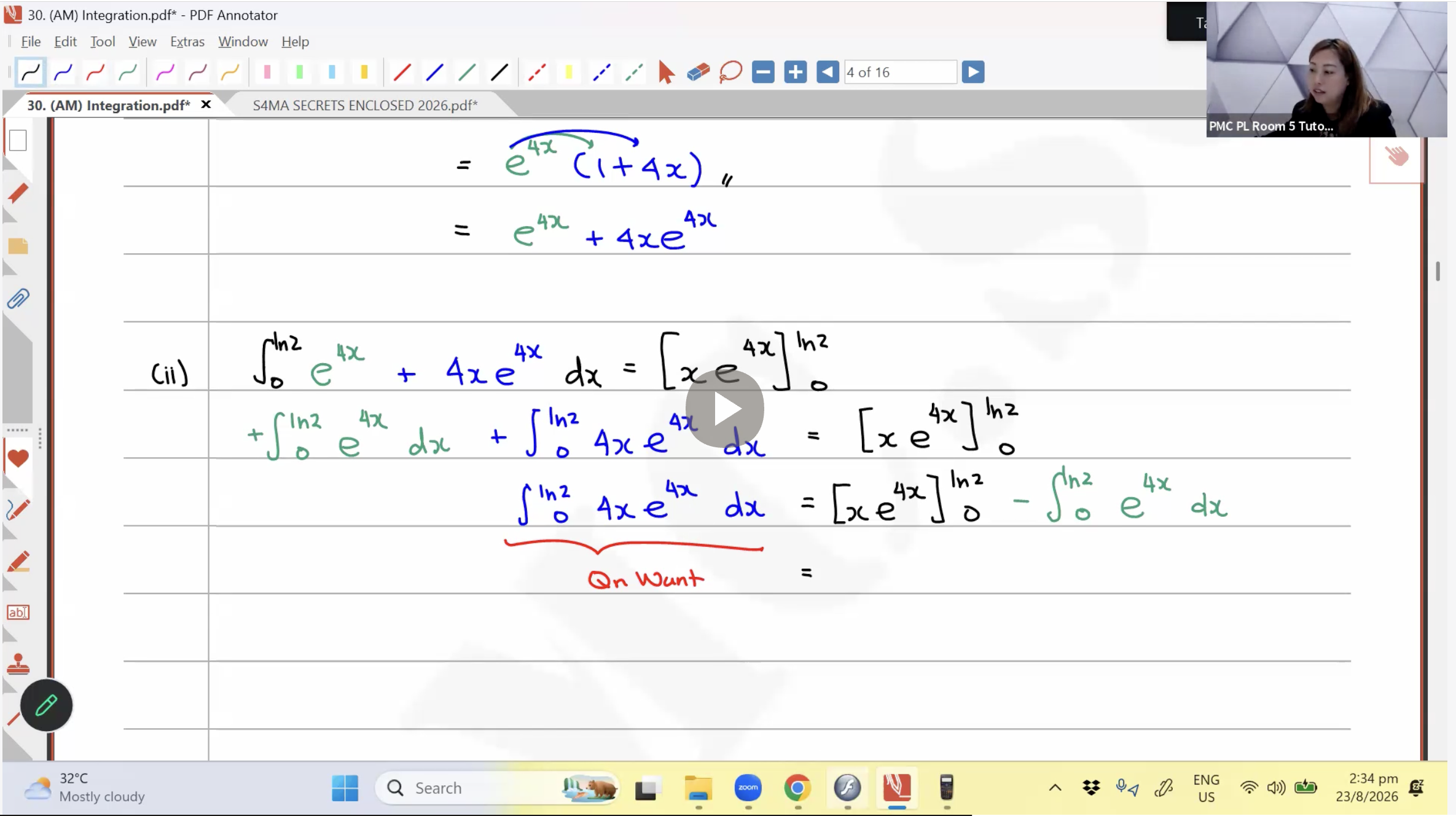 36. Final Revision: Integration [2026] - Ms JL (Part 1)