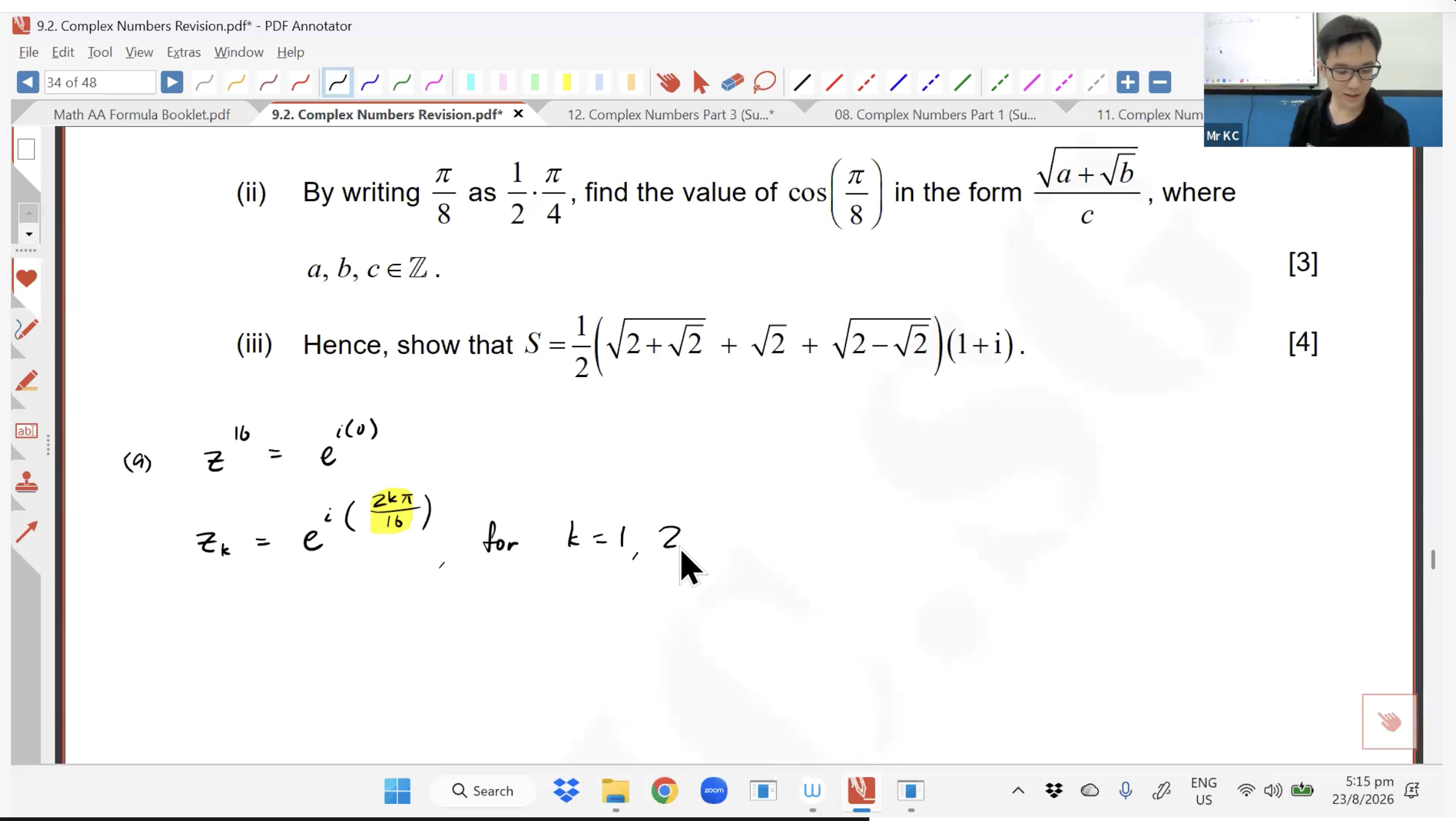 36. EOY Revision - Complex Numbers L3 [2026] - Mr KC
