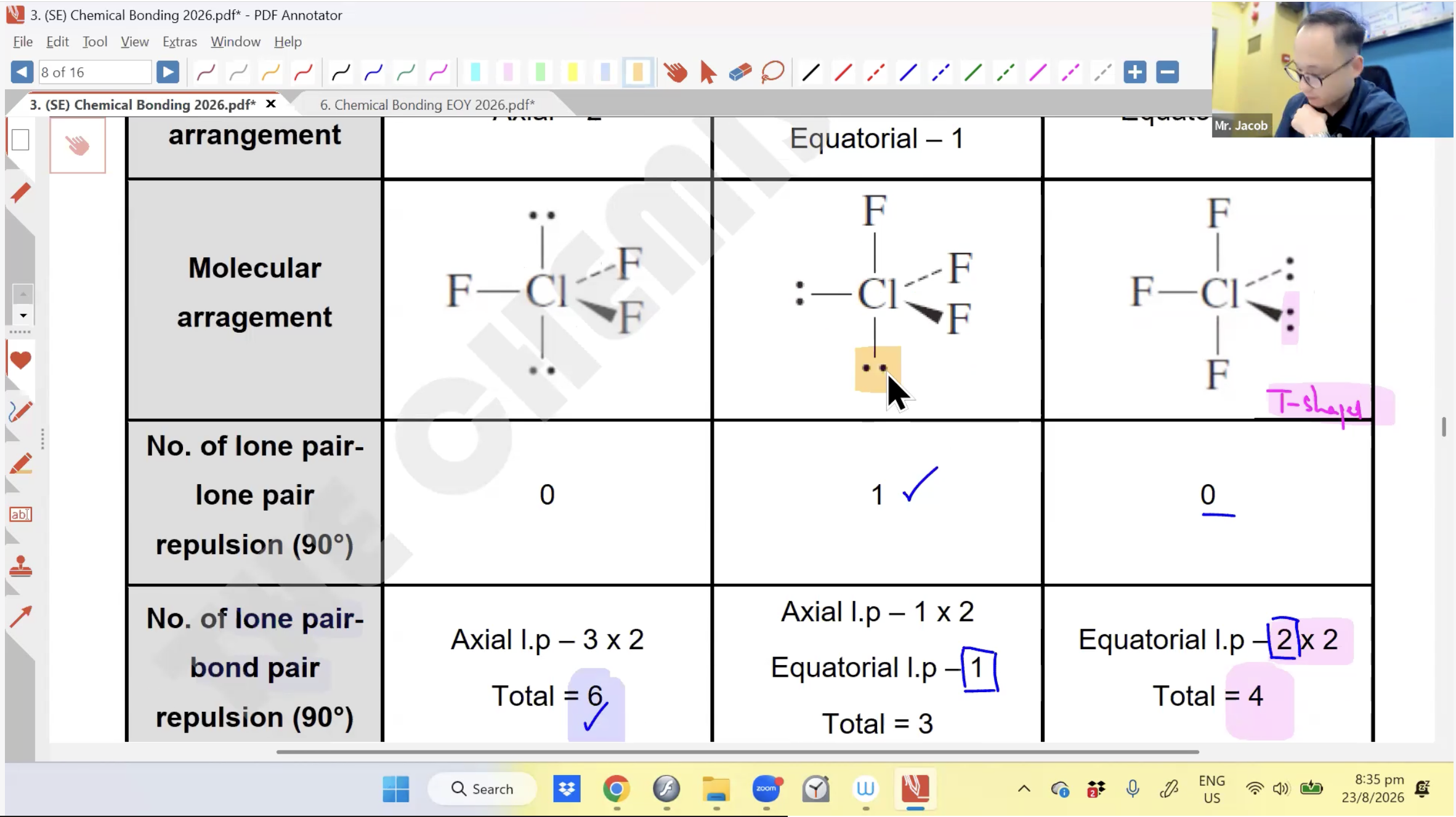 36. Chemical Bonding EOY L1 [2026] - Mr JT