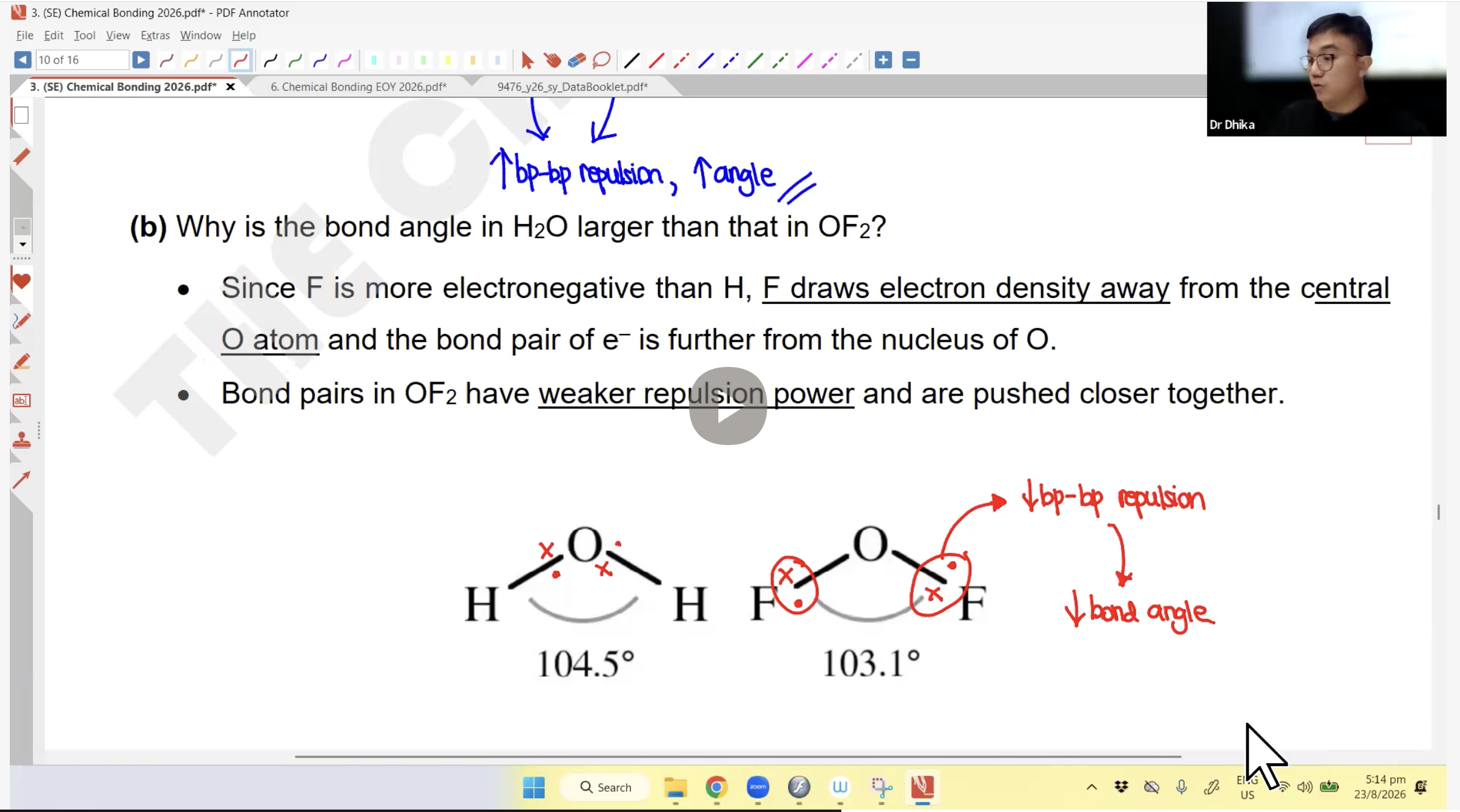 36. Chemical Bonding EOY L1 [2026] - Dr D