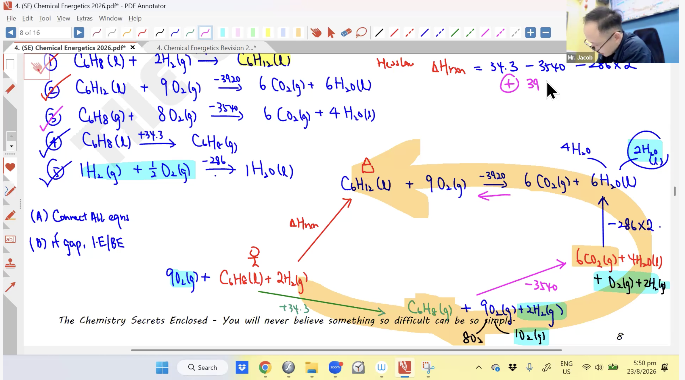 36. Energetics & Kinetics Revision L1 [2026] - Mr JT