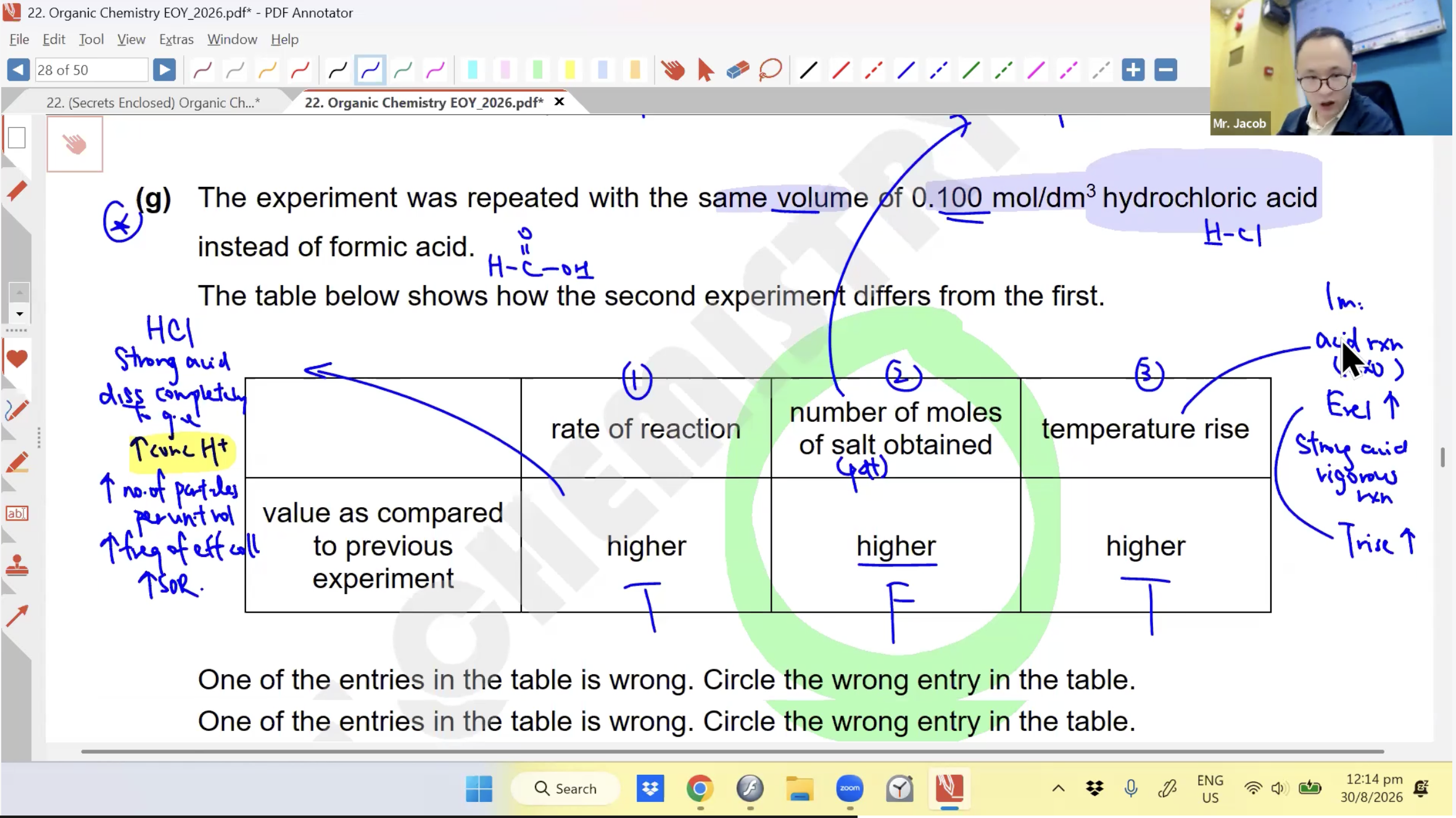37. Organic Chemistry EOY L4 [2026] - Mr JT