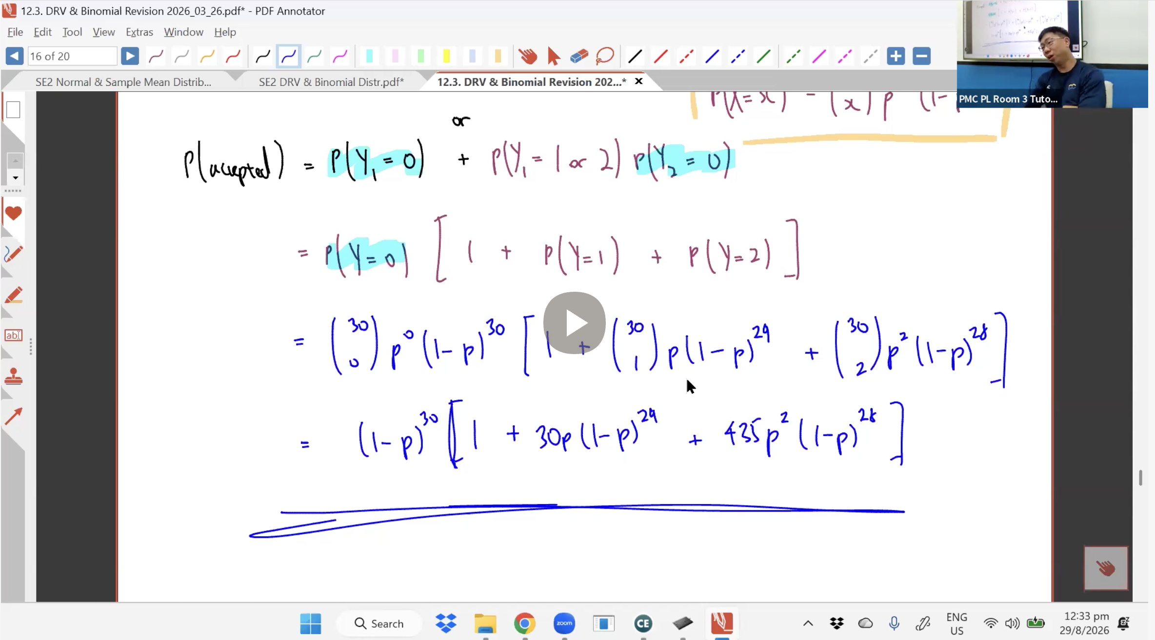 37. Binomial and Normal Distributions Revision [2026] - Mr CT
