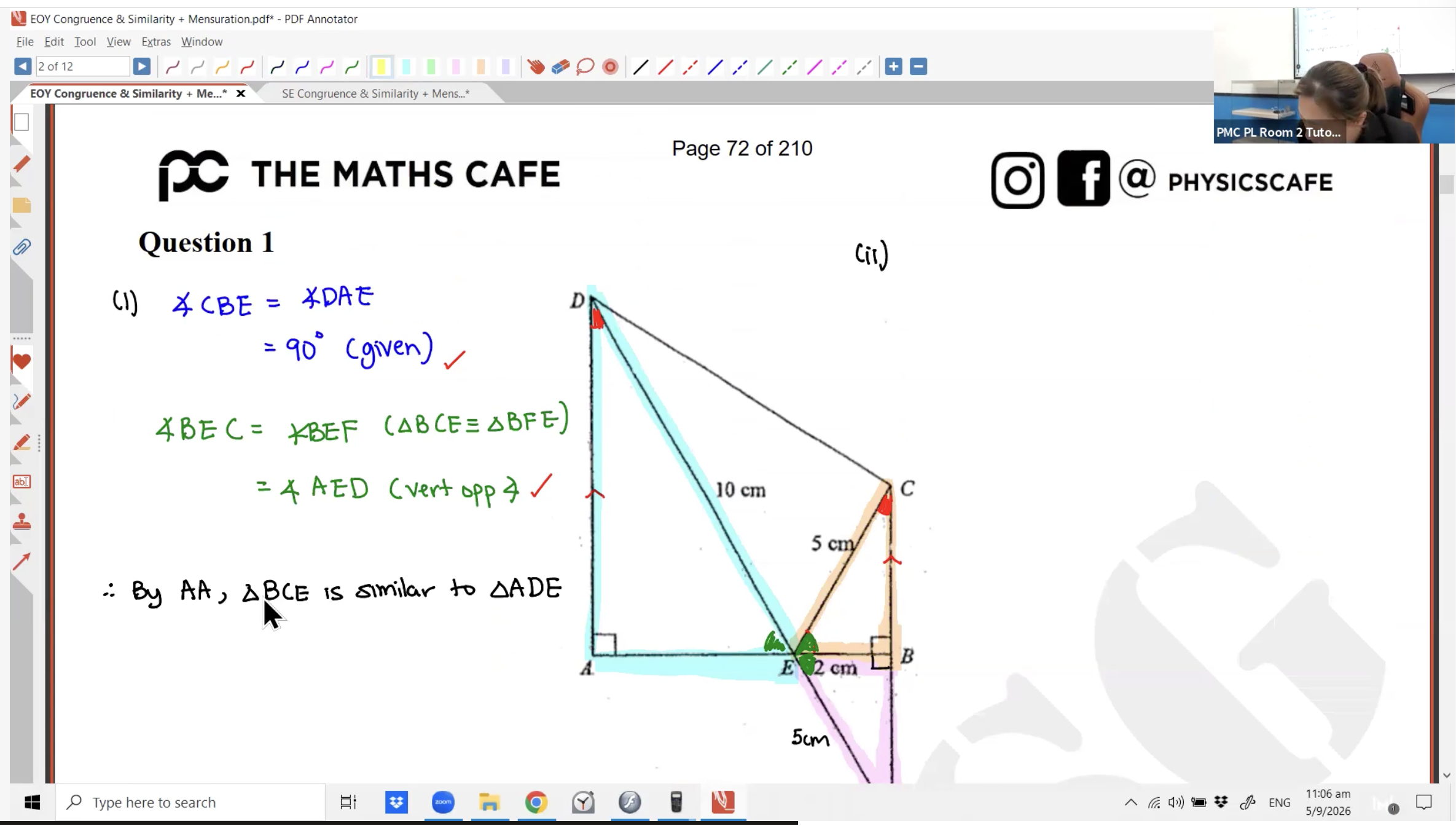 38b. EOY Congruence and Similarity + Mensuration [2026] - Ms JL