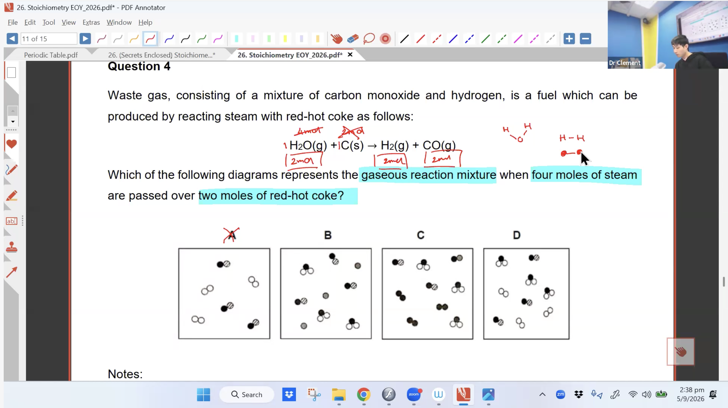 38. EOY Revision - Stoichiometry L2 [2026] - Dr C