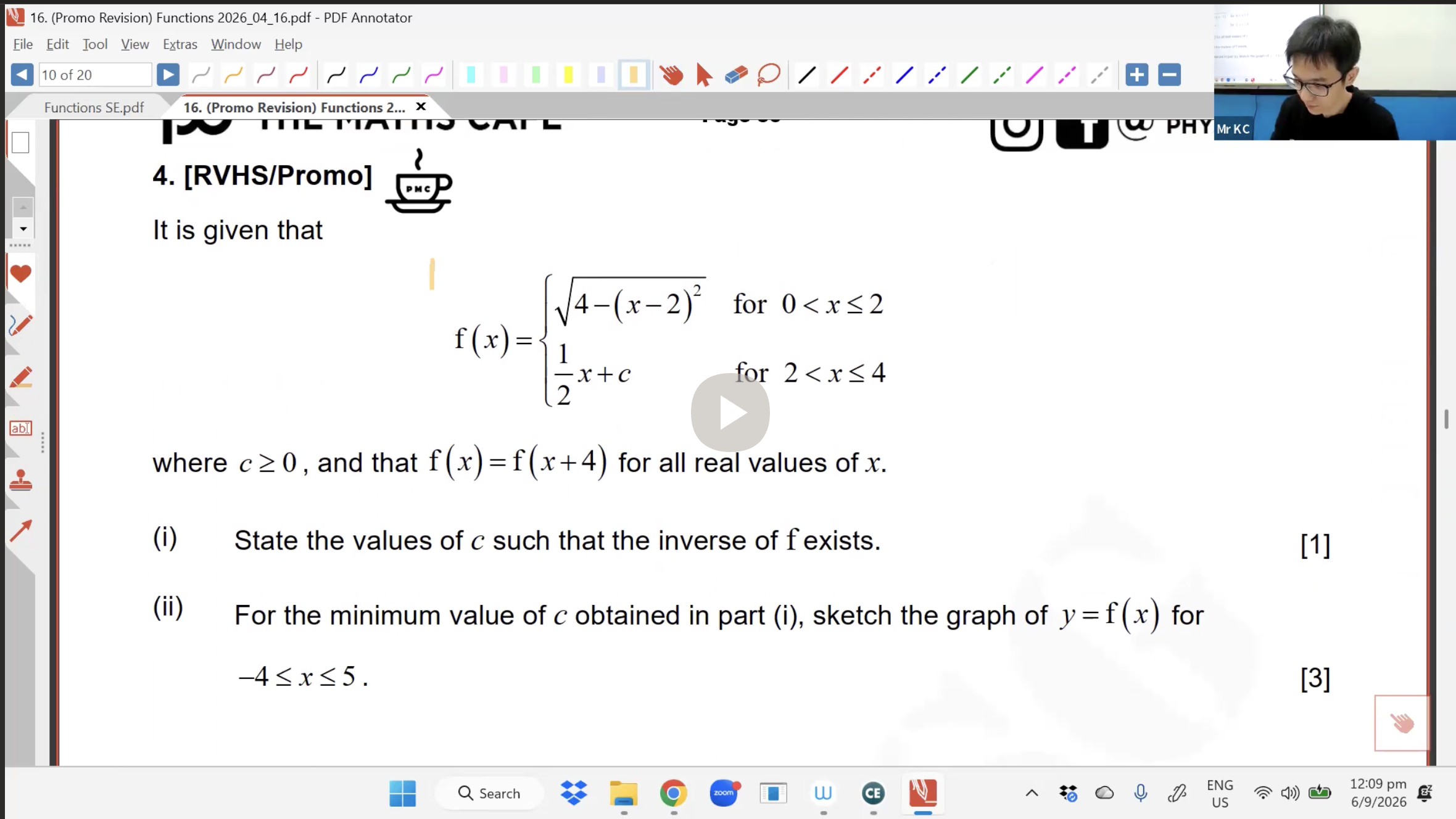 38. EOY Revision Graphing & Functions L3 [2026] - Mr KC
