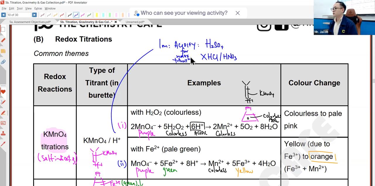 39a. Practical L1 (Titration, Gravimetry, Gas Collection and Chemical Kinetics) [2026]