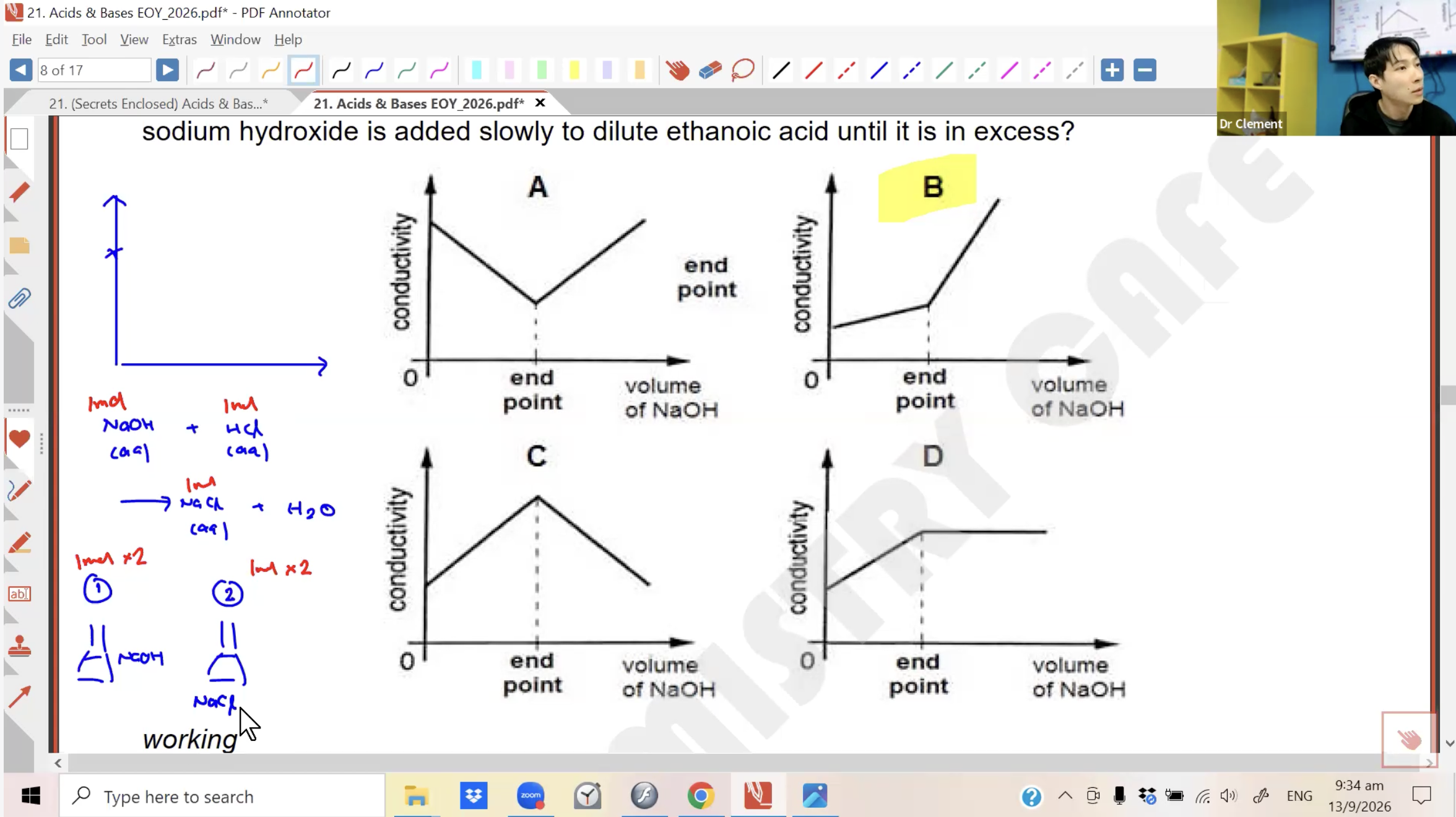 39b. EOY Revision - Acids & Bases (Titration) [2026] - Dr C