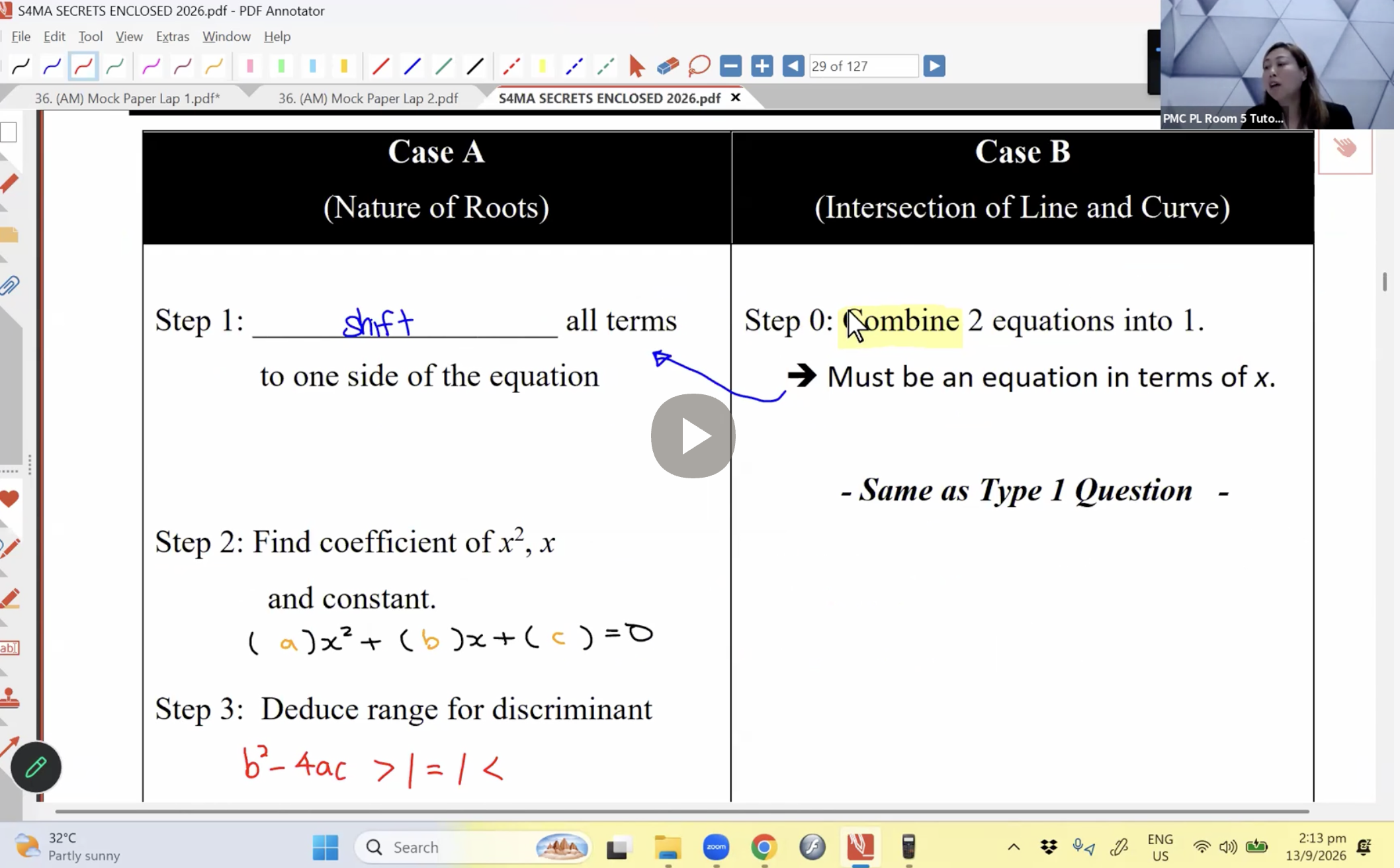 39b. Mock Exam L1 - Algebra [2026] - Ms JL [Part 1]