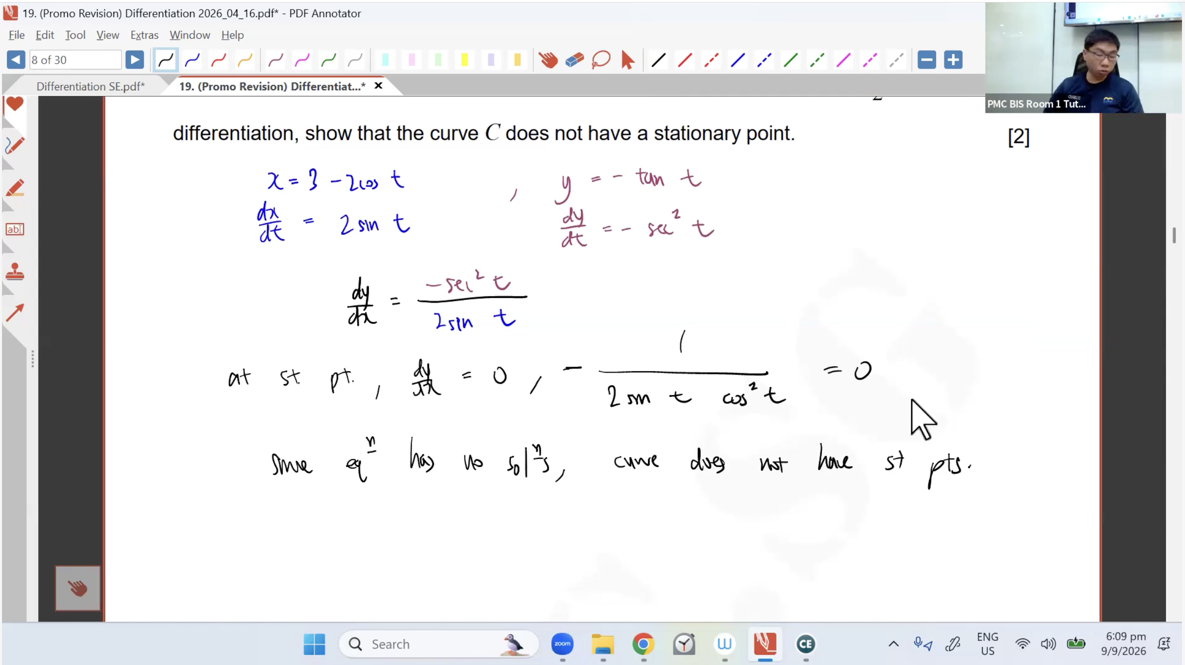 39. EOY Revision Differentiation L1 [2026] - Mr CT