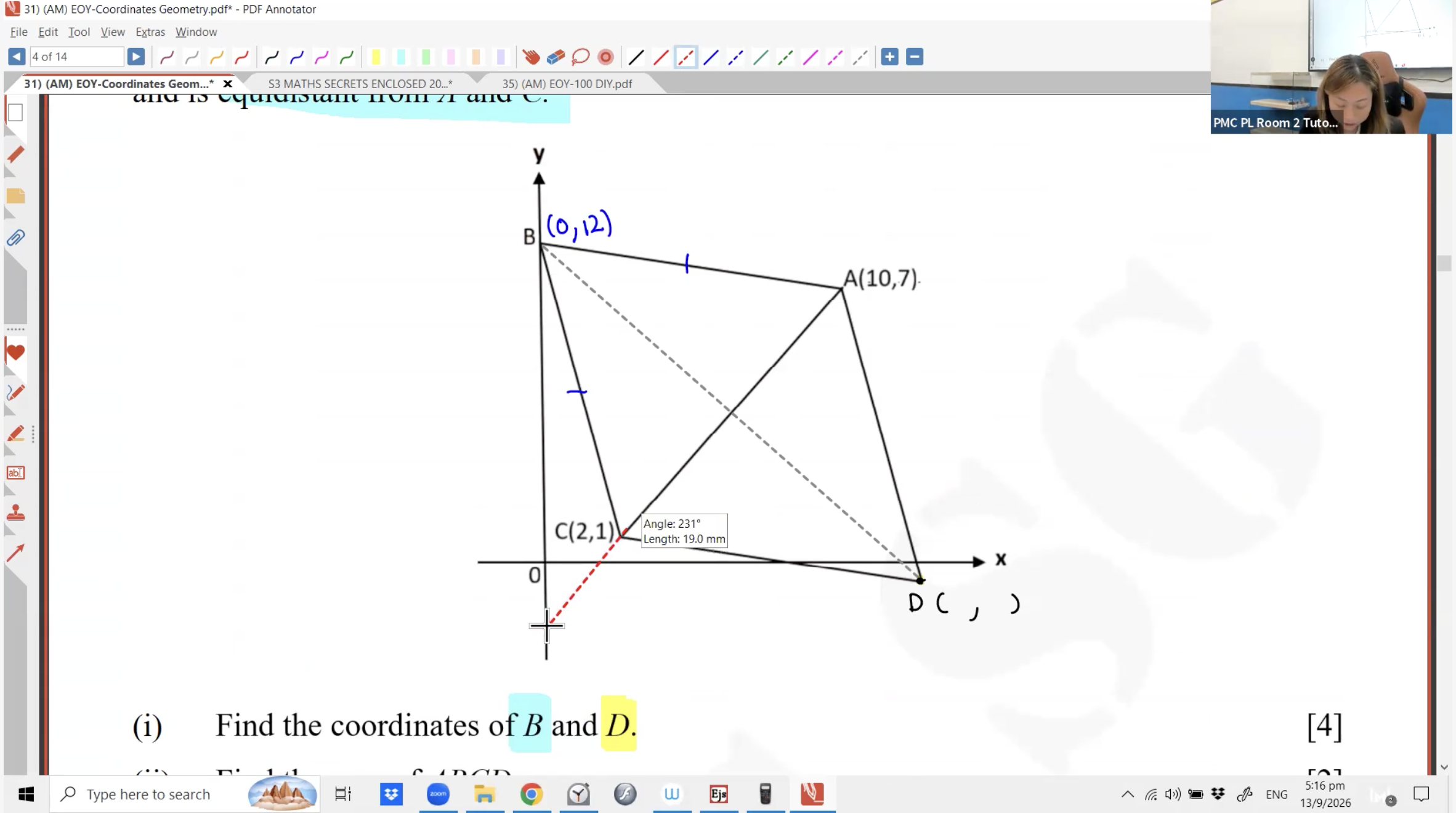 39b. EOY Revision - Coordinate Geometry [2026] - Ms JL