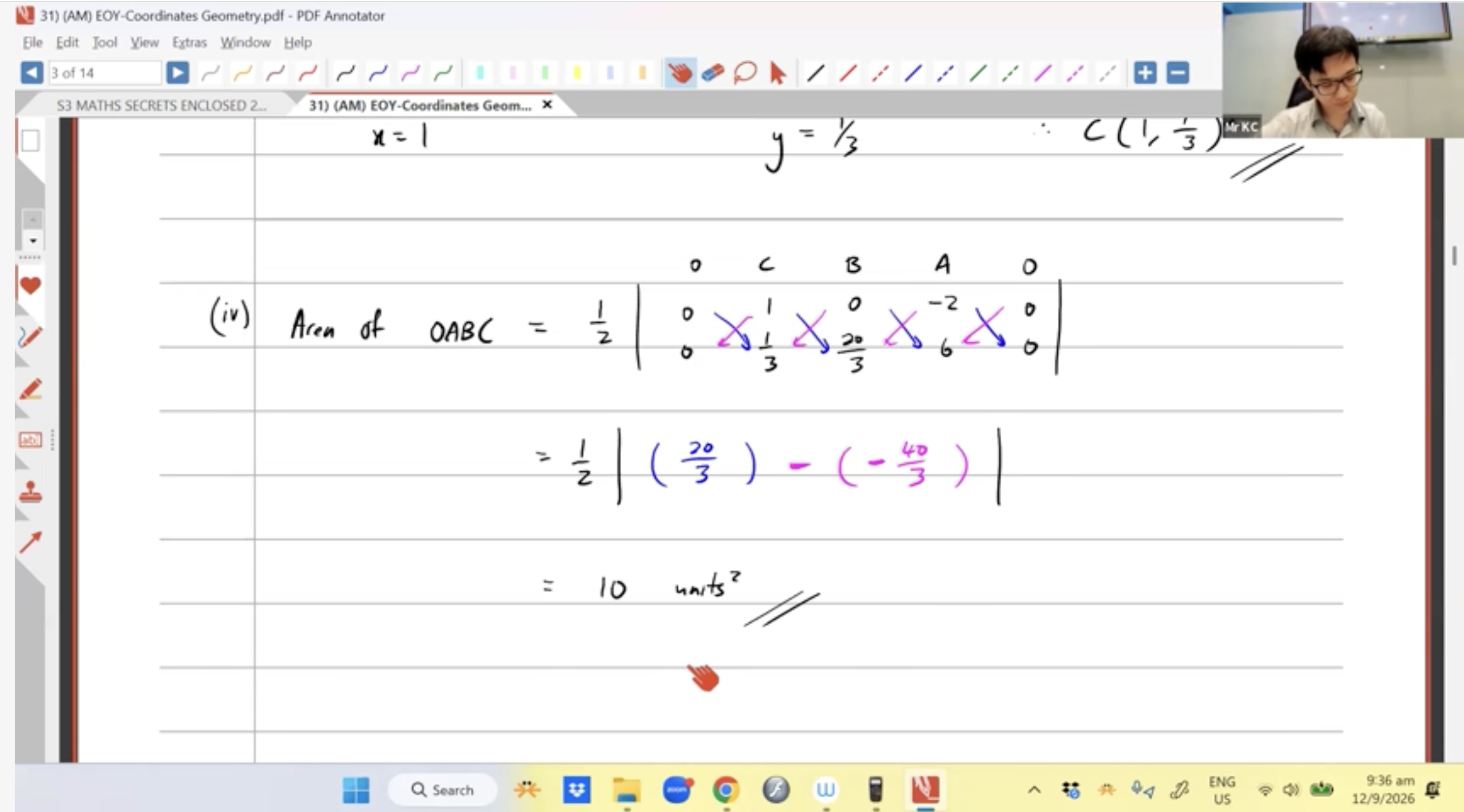 39b. EOY Revision - Coordinate Geometry [2026] - Mr KC