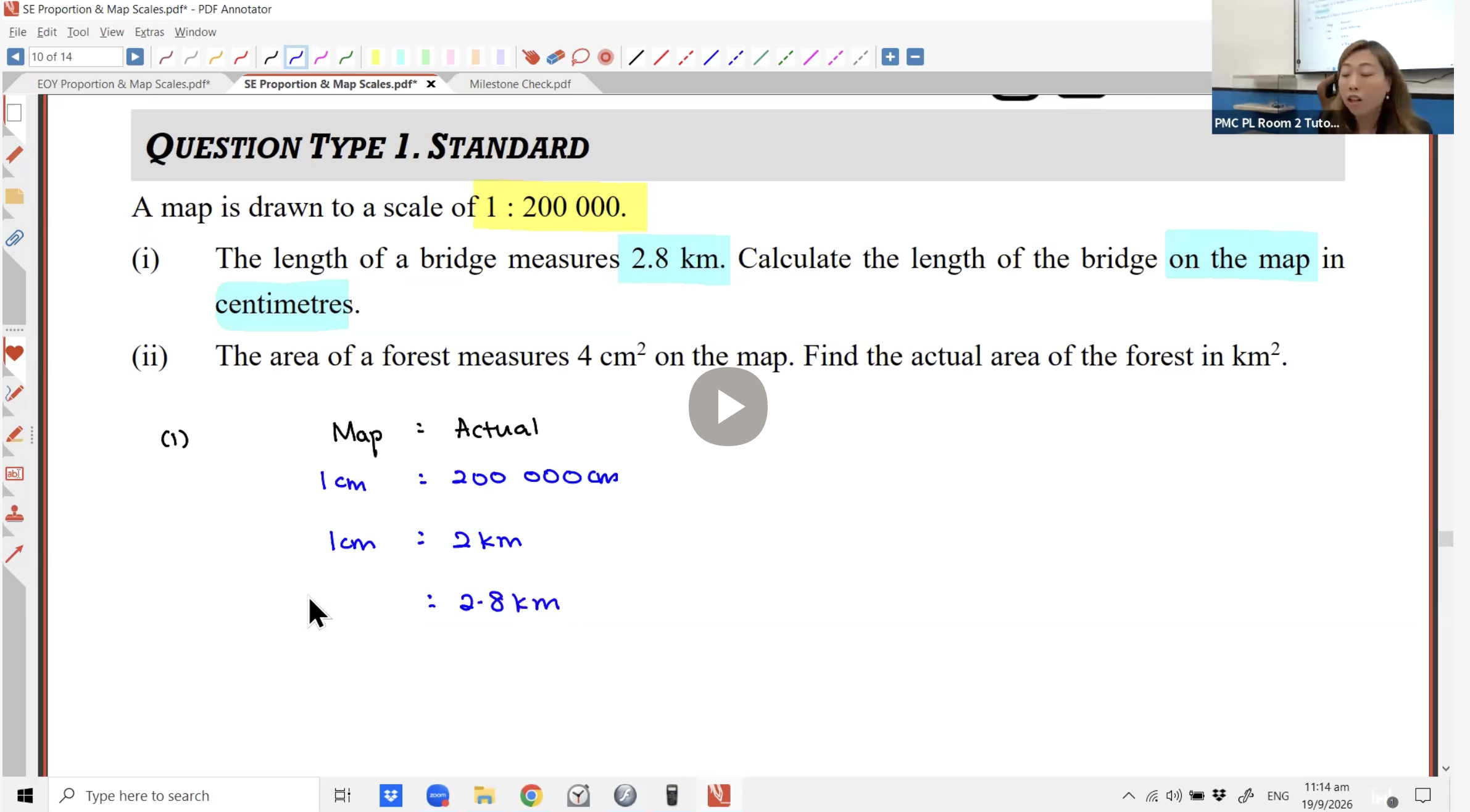 40b. EOY Proportion + Map Scales + Milestoe Check [2026] - Ms JL